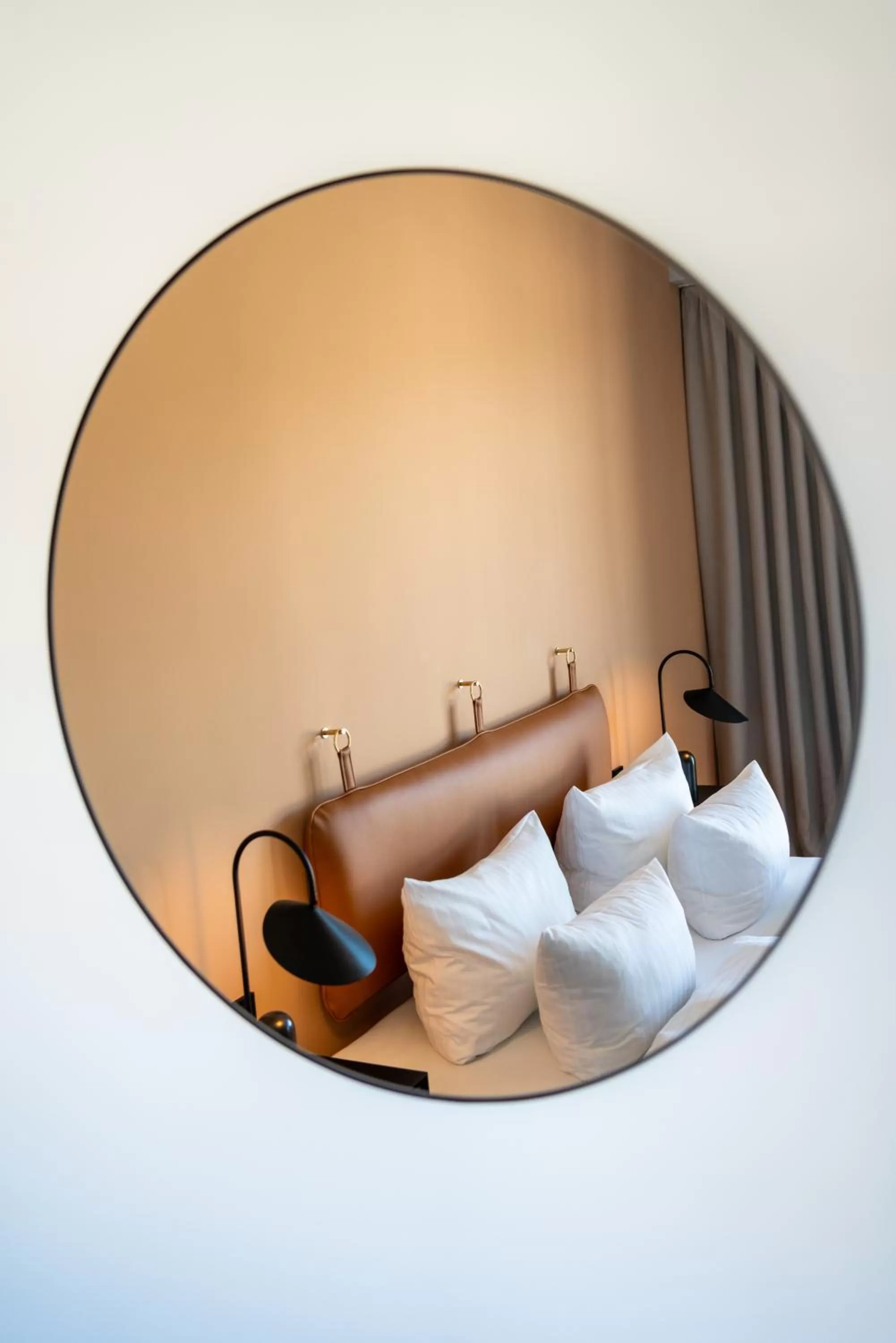 Decorative detail, Bed in Black F Tower - Serviced Apartments