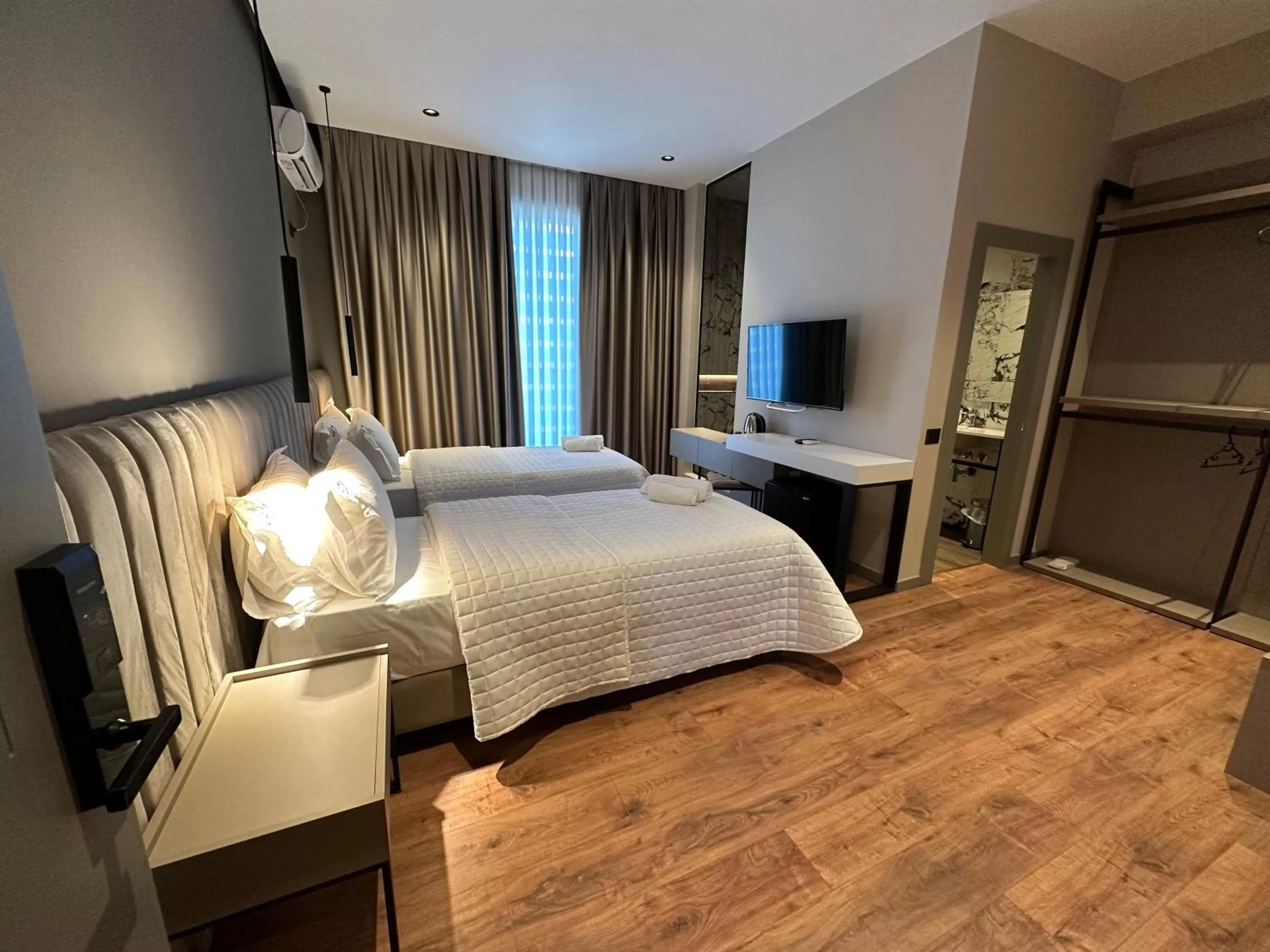 Bed in Hotel Gjallica