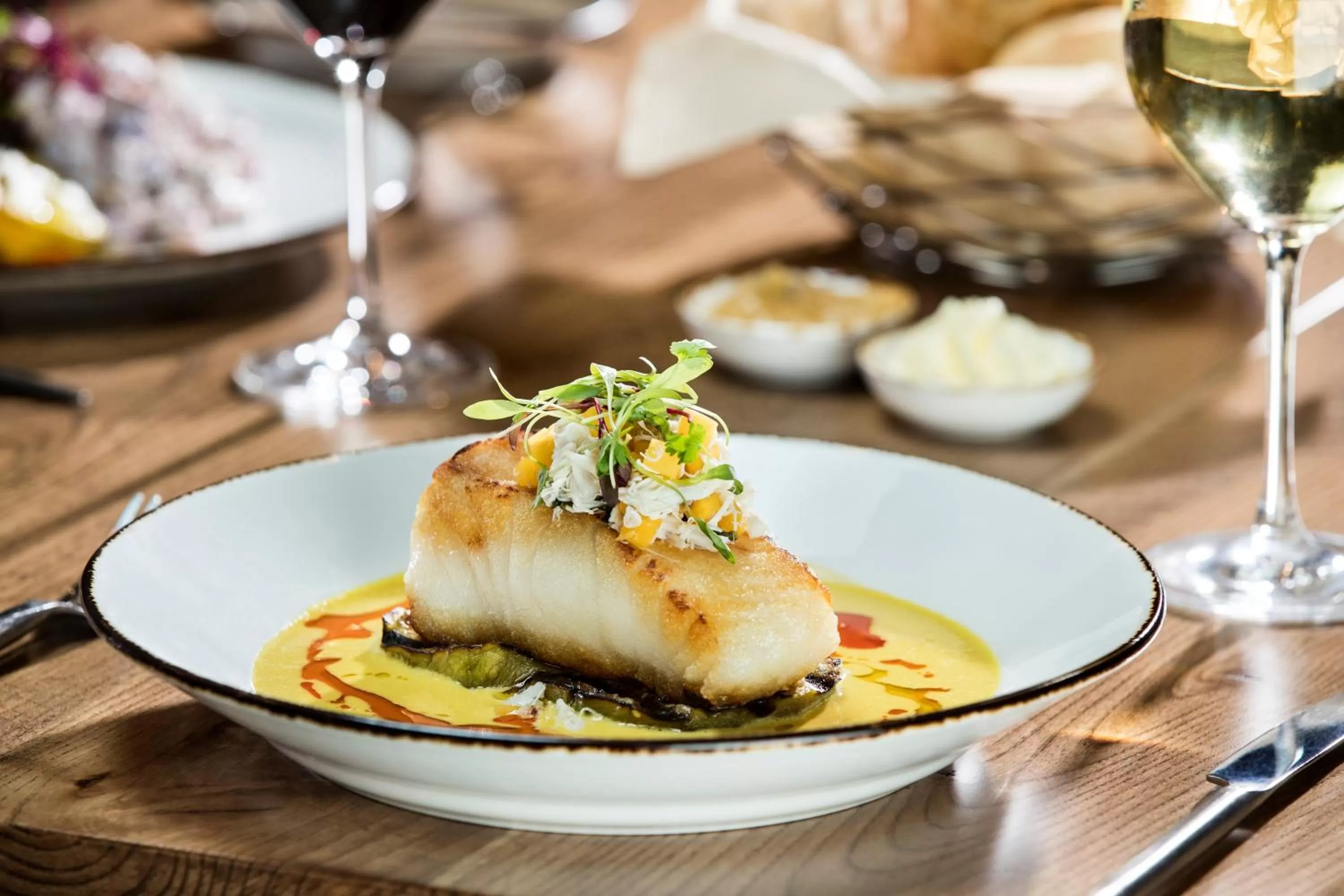 Food close-up in Texas A&M Hotel and Conference Center