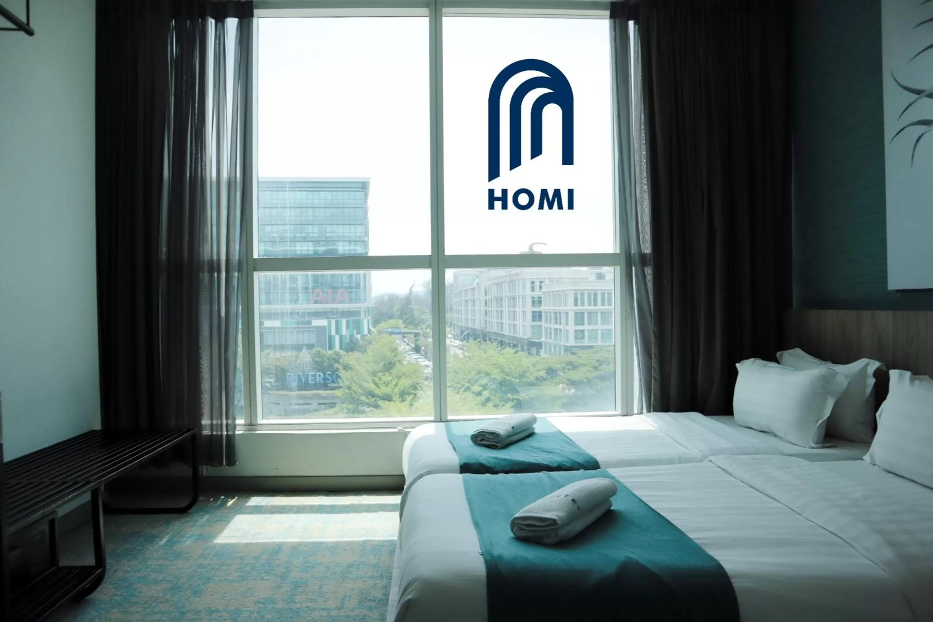 Bed in Homi Breeze at Sutera Avenue 和逸微风