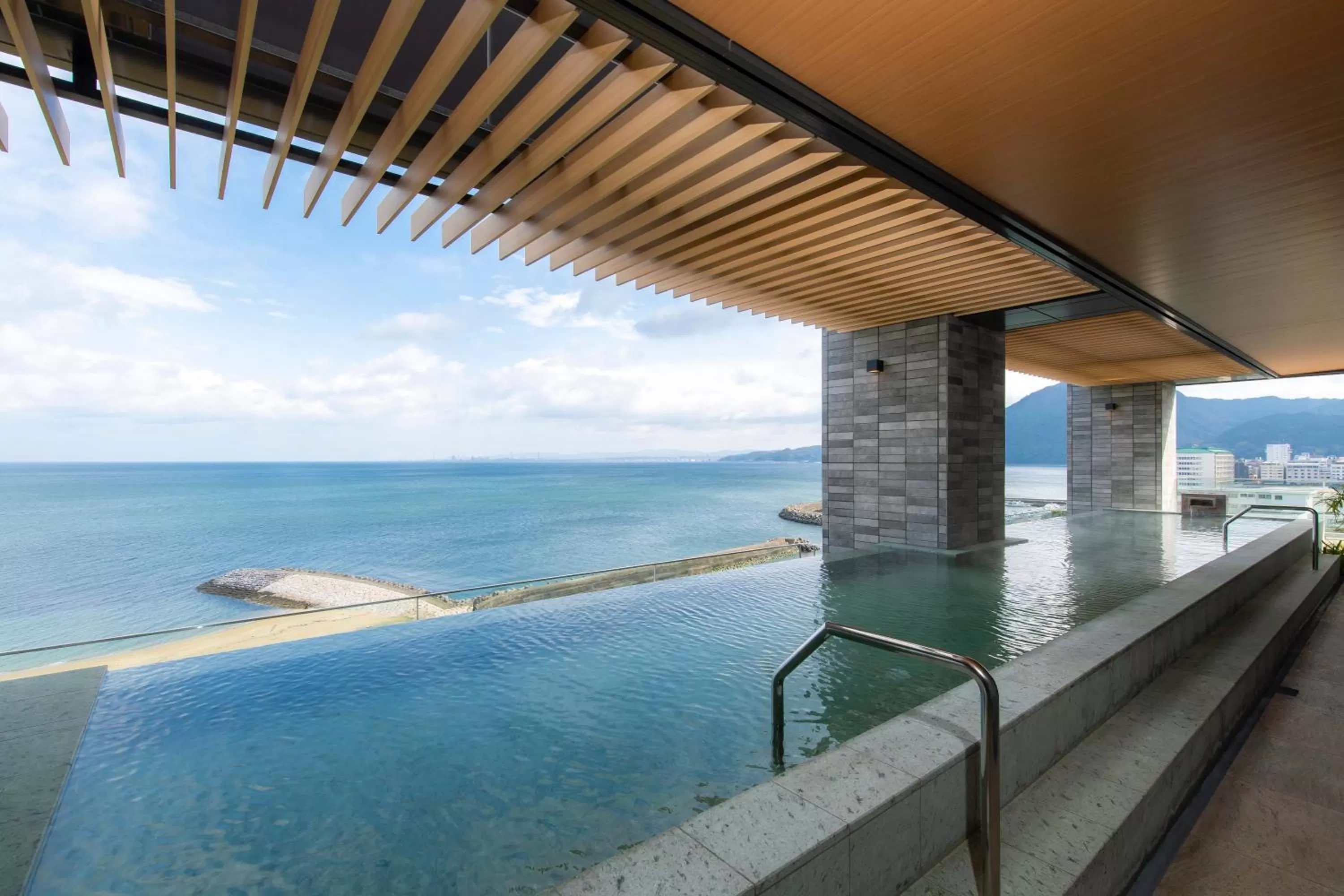 Open Air Bath in REX HOTEL Beppu