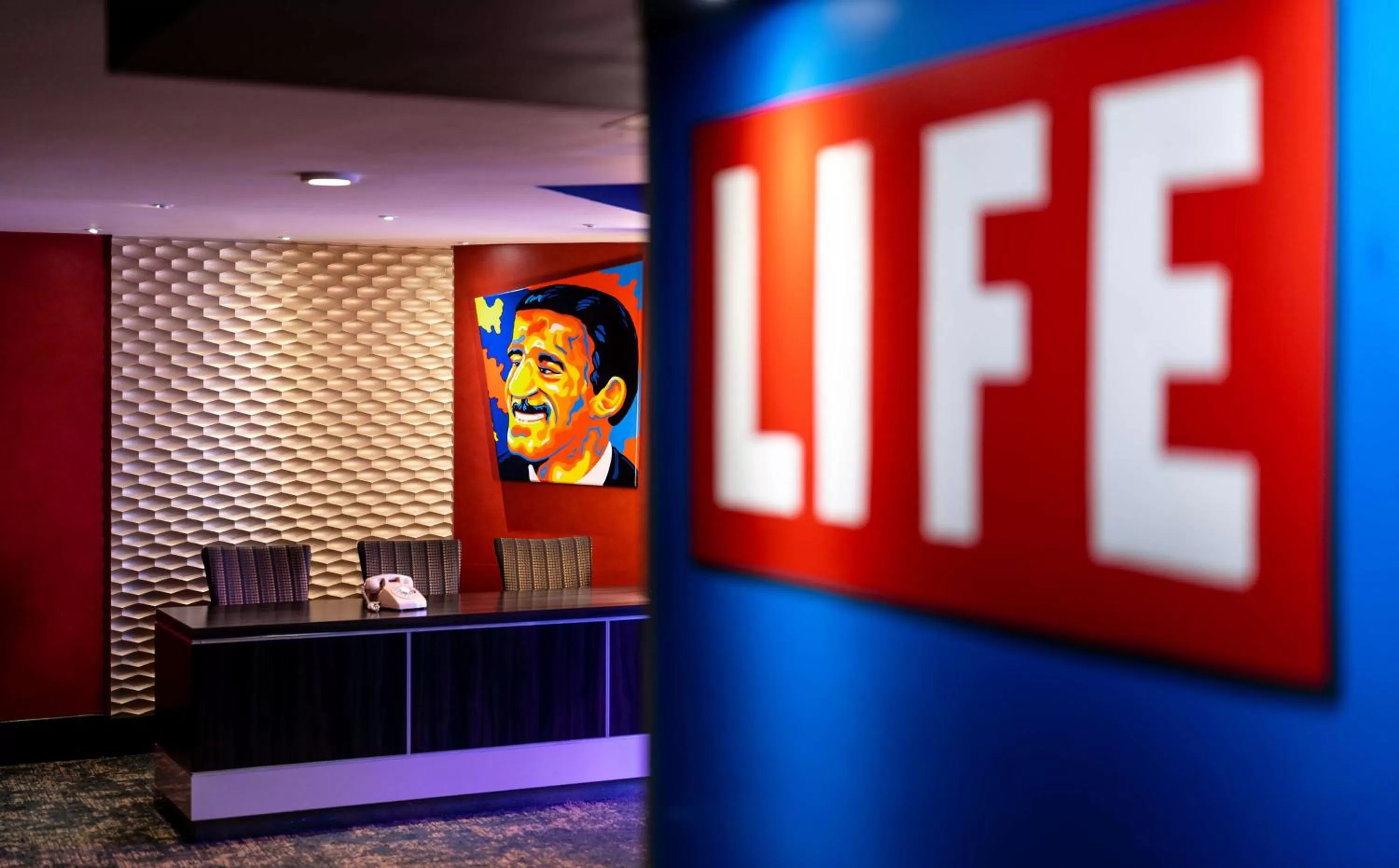 Decorative detail in The Verve Boston Natick, Tapestry Collection by Hilton