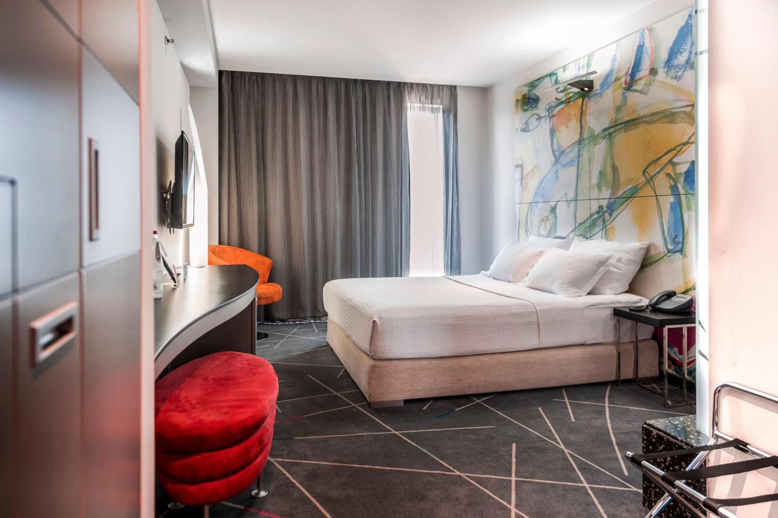 Bedroom, Bed in Nobel Zira Hotel