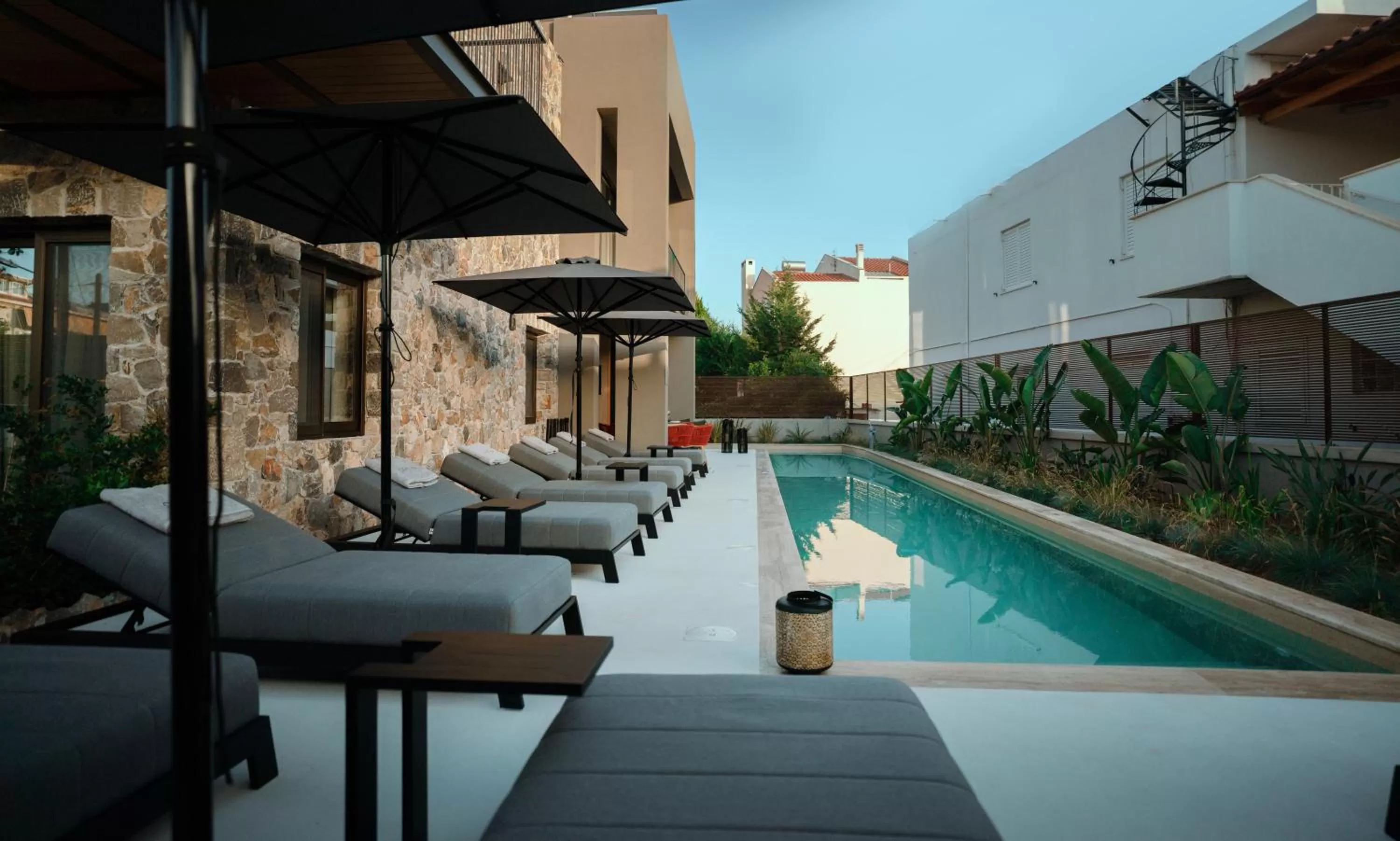 Pool view in Capital Luxury Suites