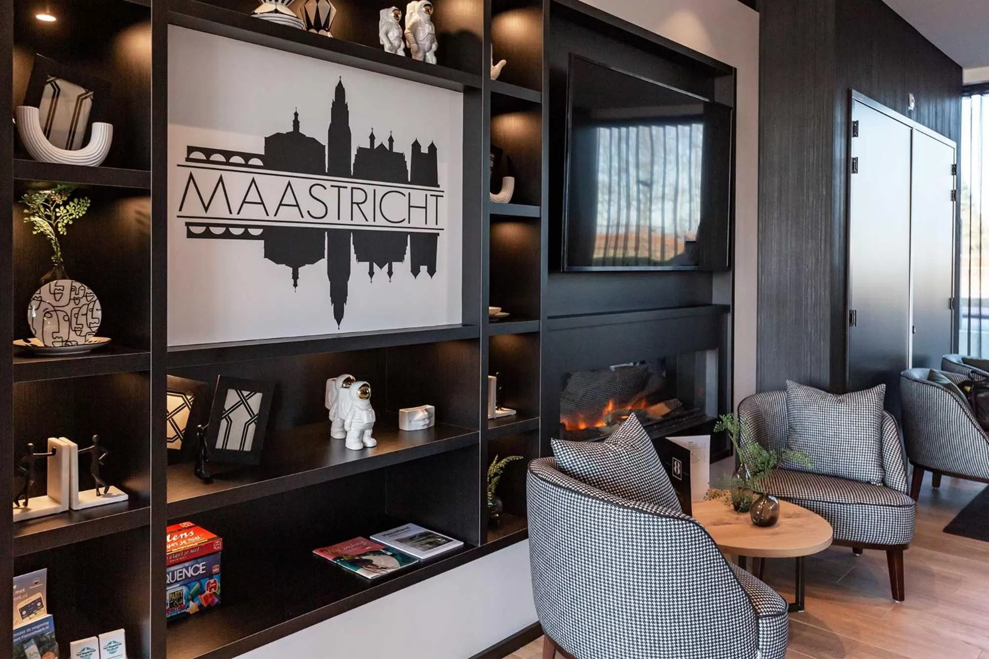 Lobby or reception in Gr8 Hotel Maastricht Aachen Airport