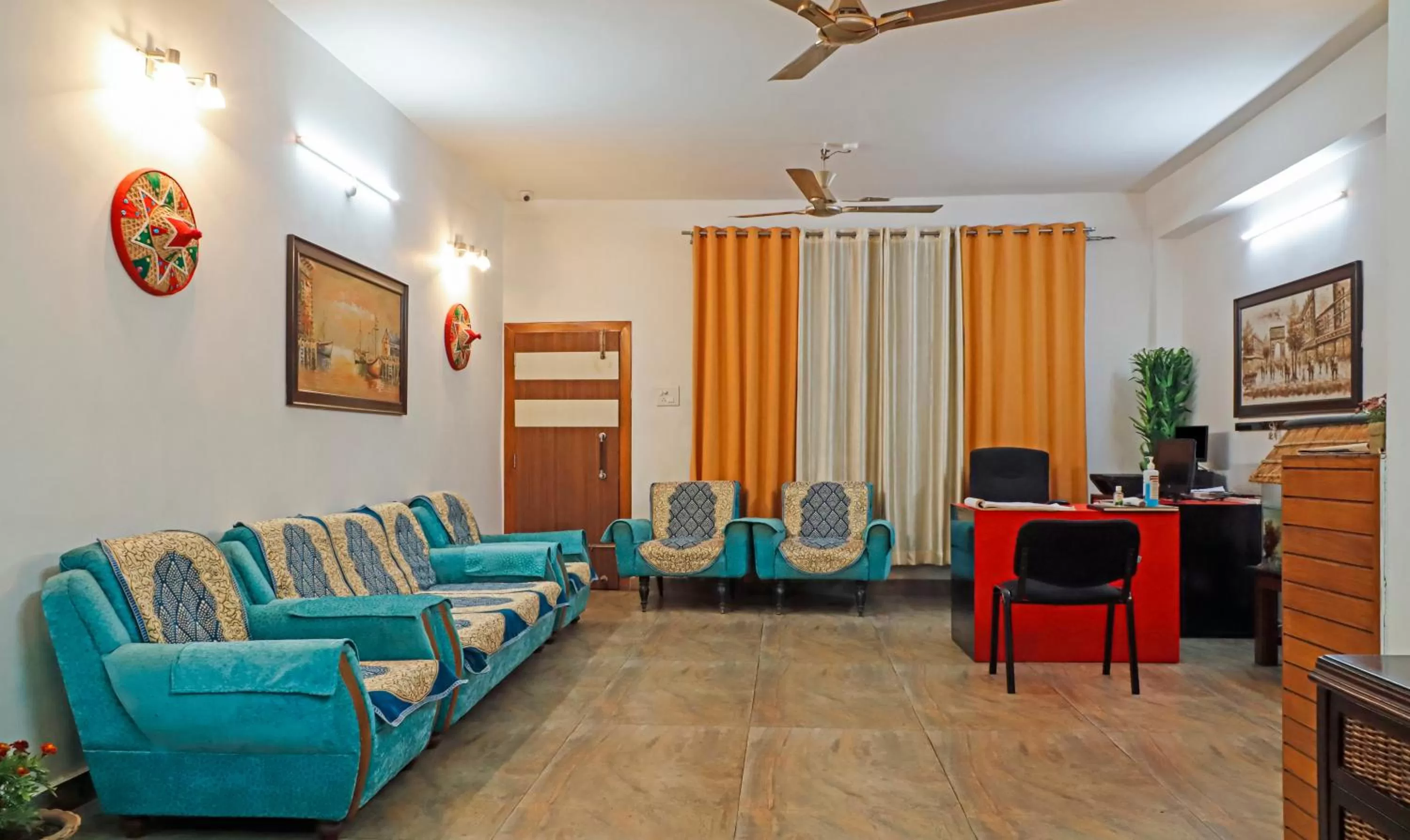 Seating area in Treebo Umal Homestay Ganeshguri