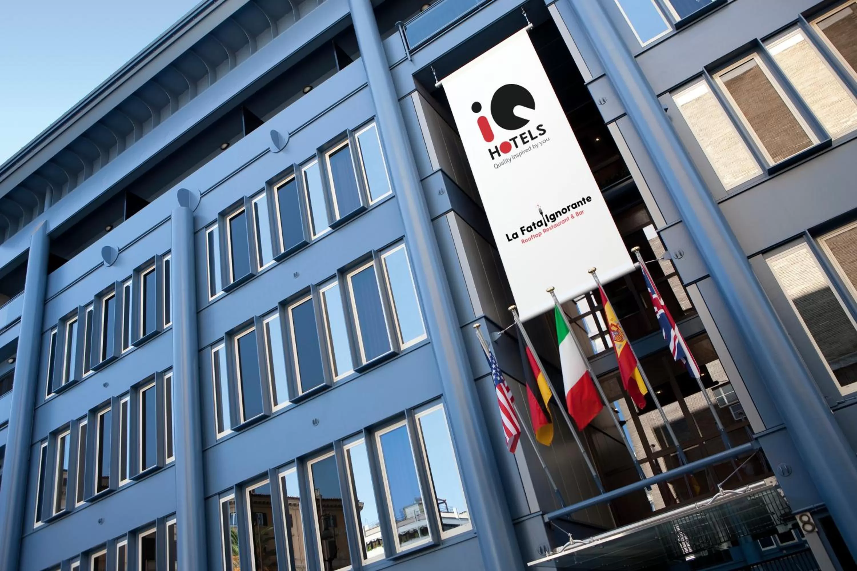 Property building in iQ Hotel Roma