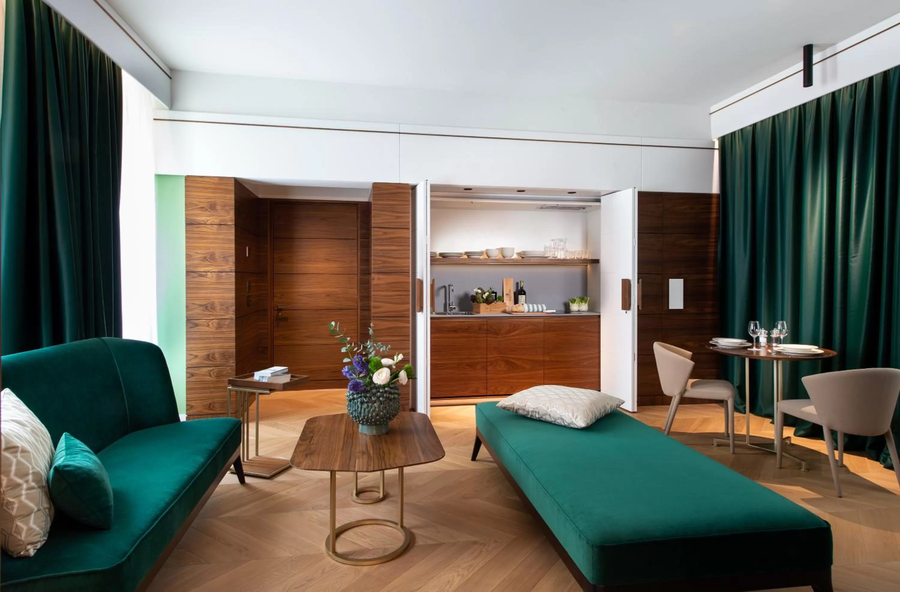 Kitchen or kitchenette in Hotel degli Orafi