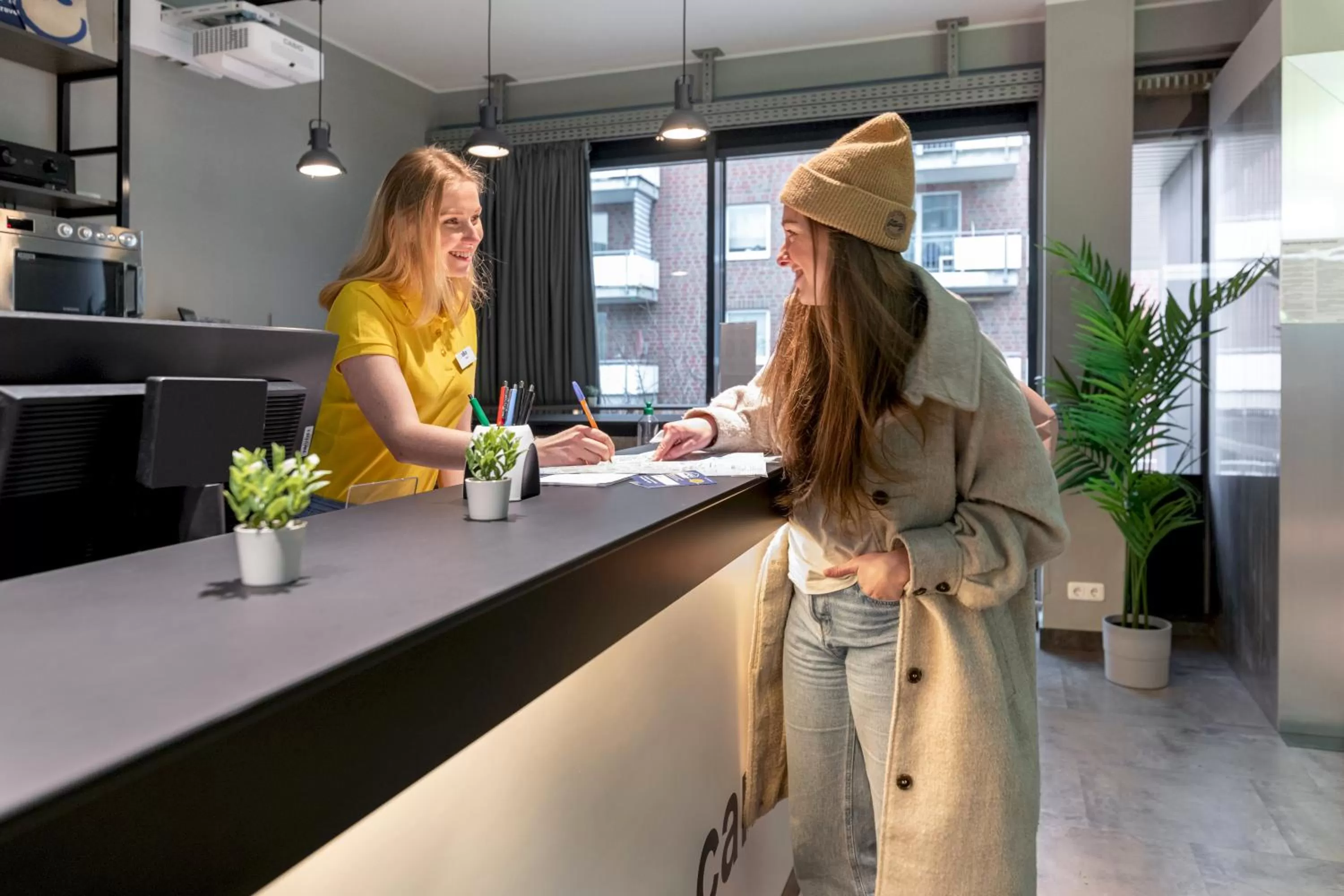 Lobby or reception in a&o Hamburg Hammer Kirche