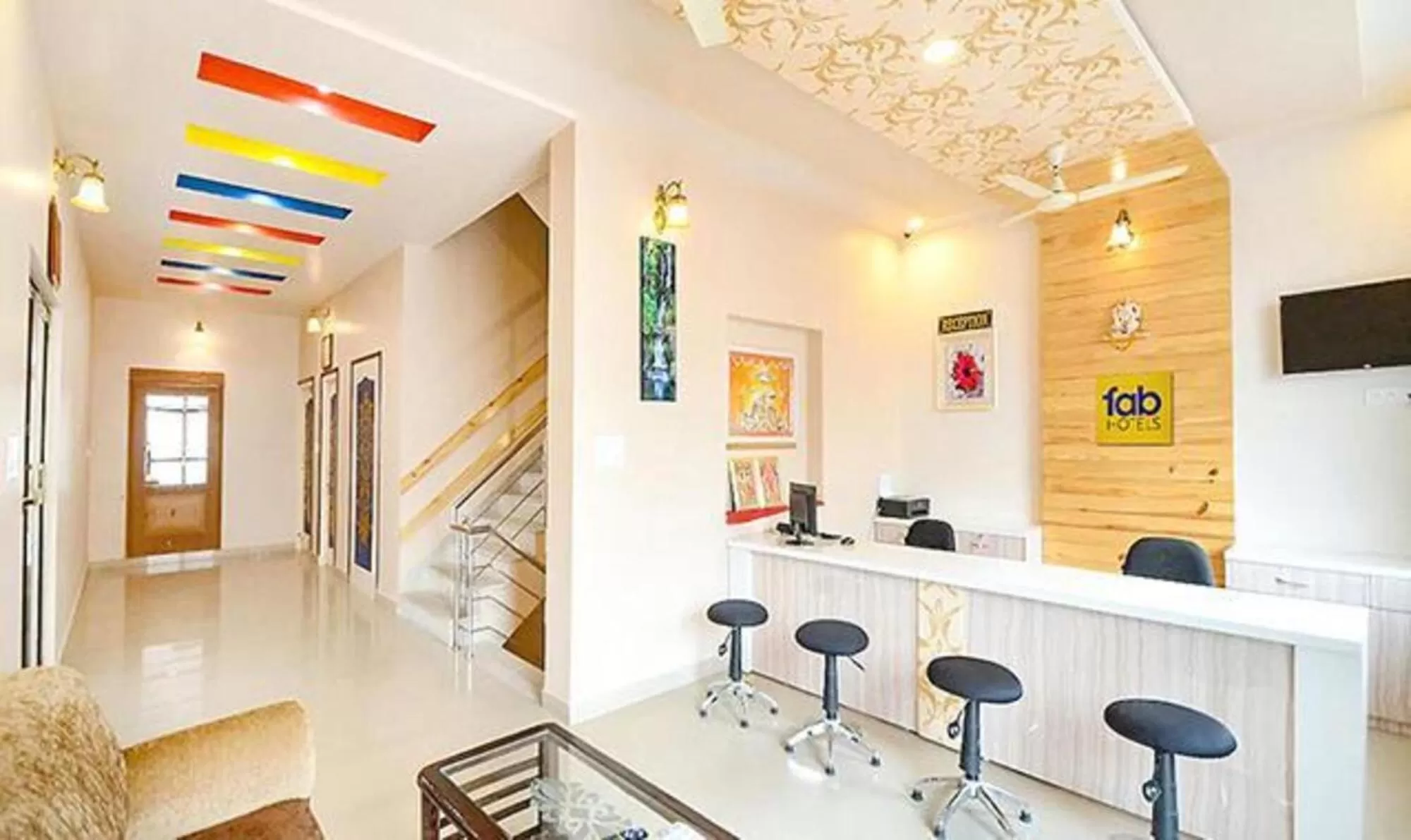 Lobby or reception in FabHotel Stay Bridge