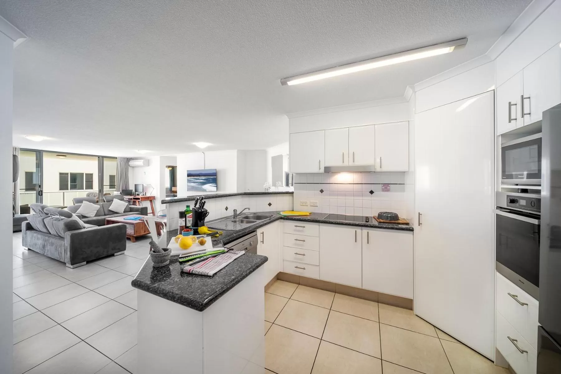 Kitchen or kitchenette in Bargara Blue Resort