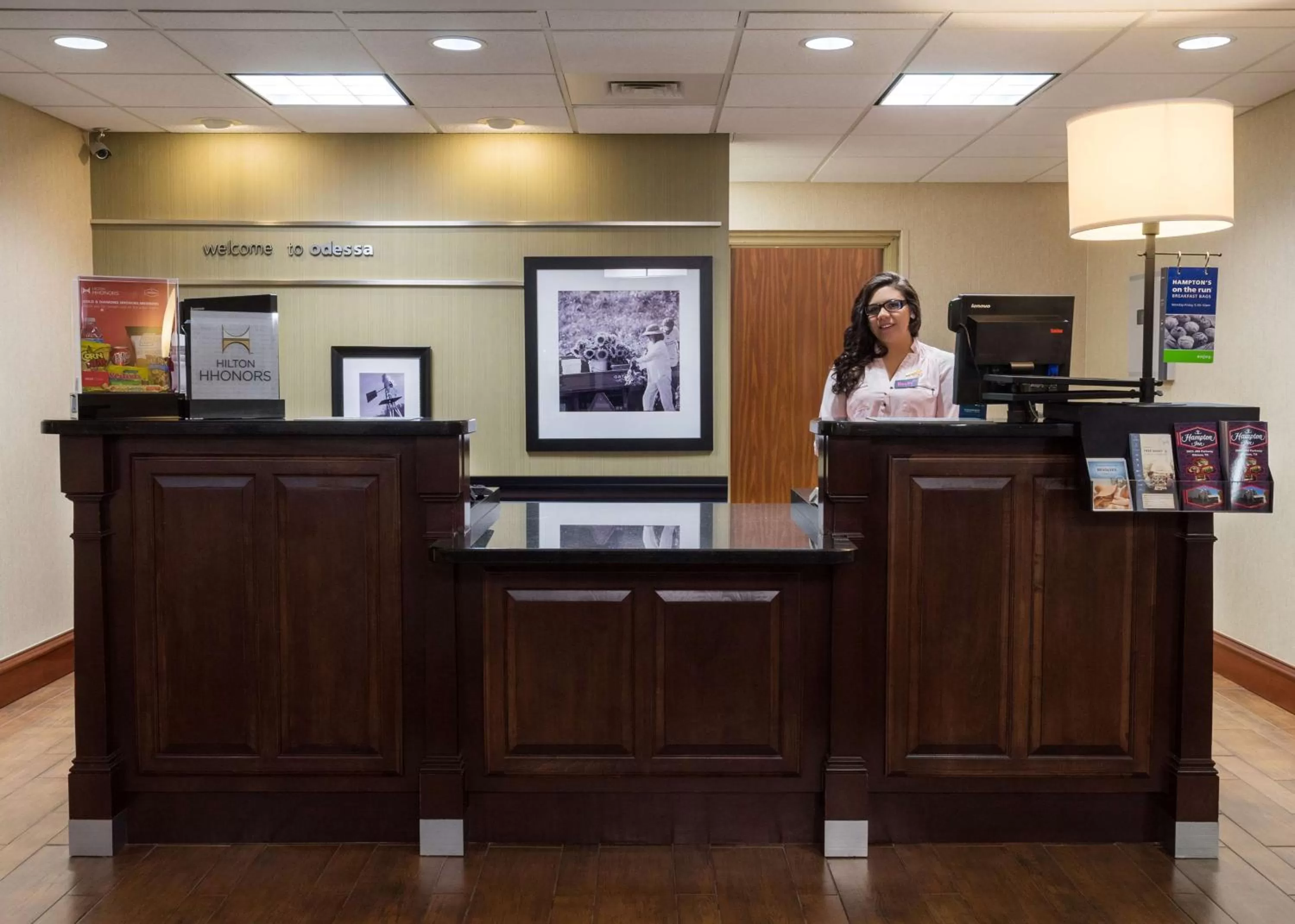 Lobby or reception in Hampton Inn by Hilton Odessa