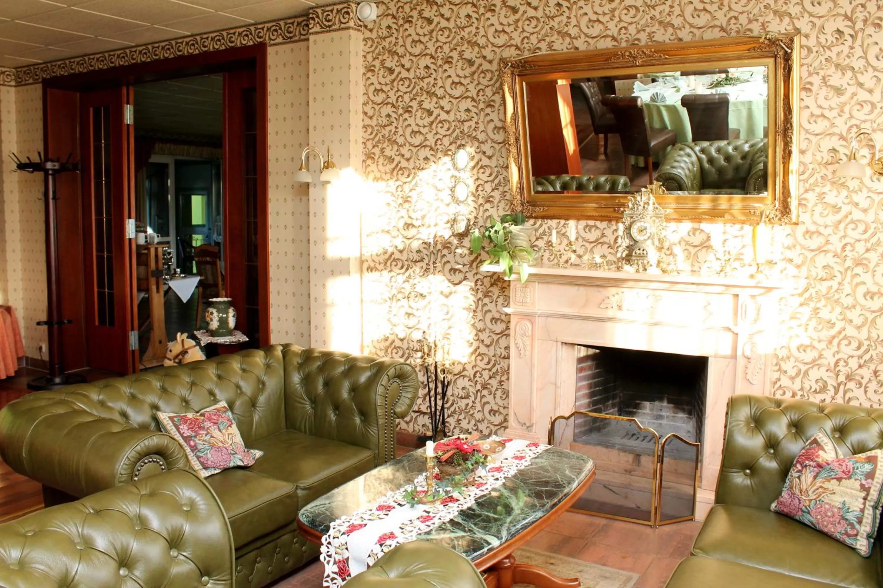 Seating area in Landgasthof Zur Goldenen Aue