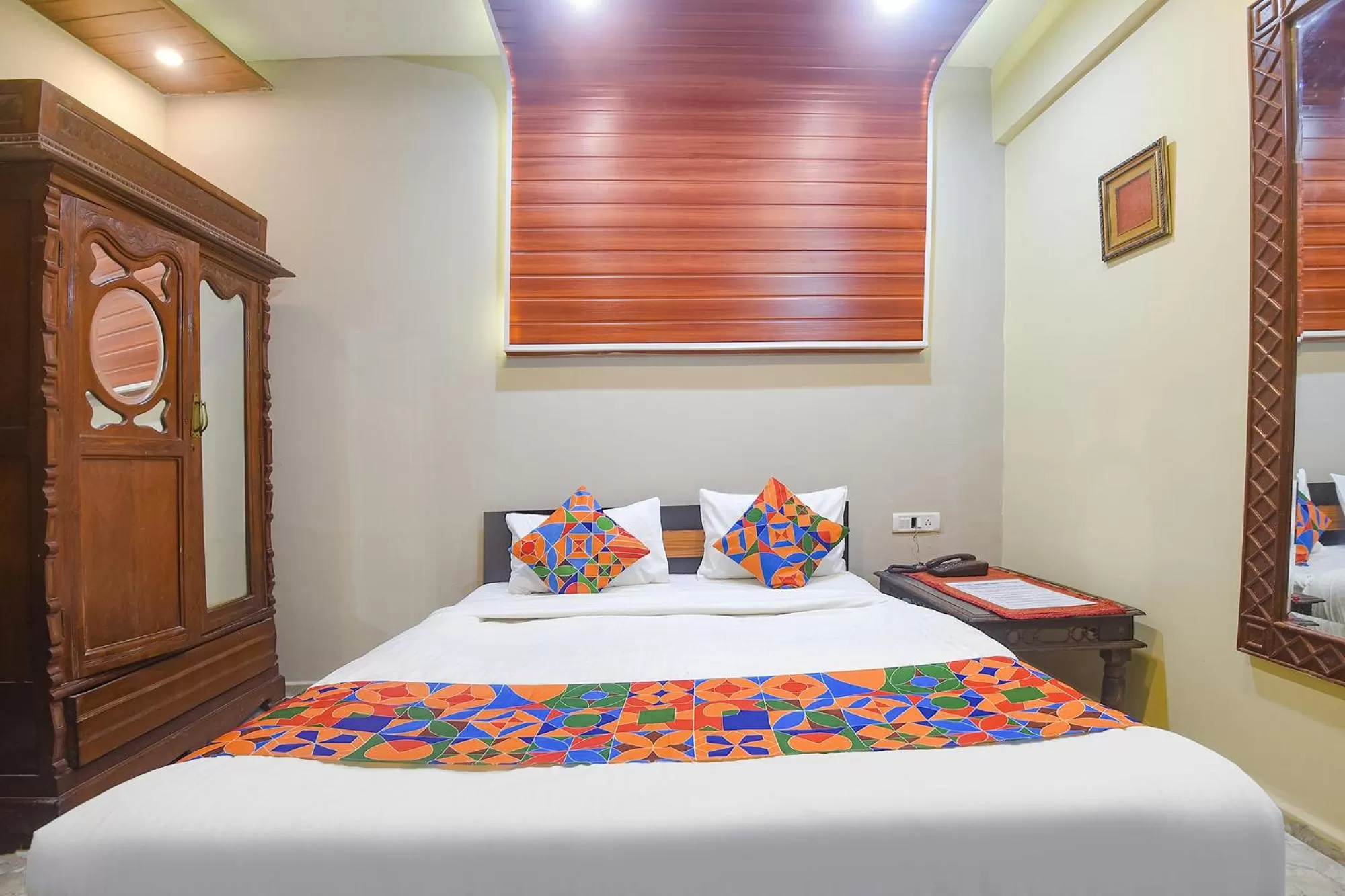 Bed in FabExpress Corinthia Boutique Rooms - Nr Candolim Beach
