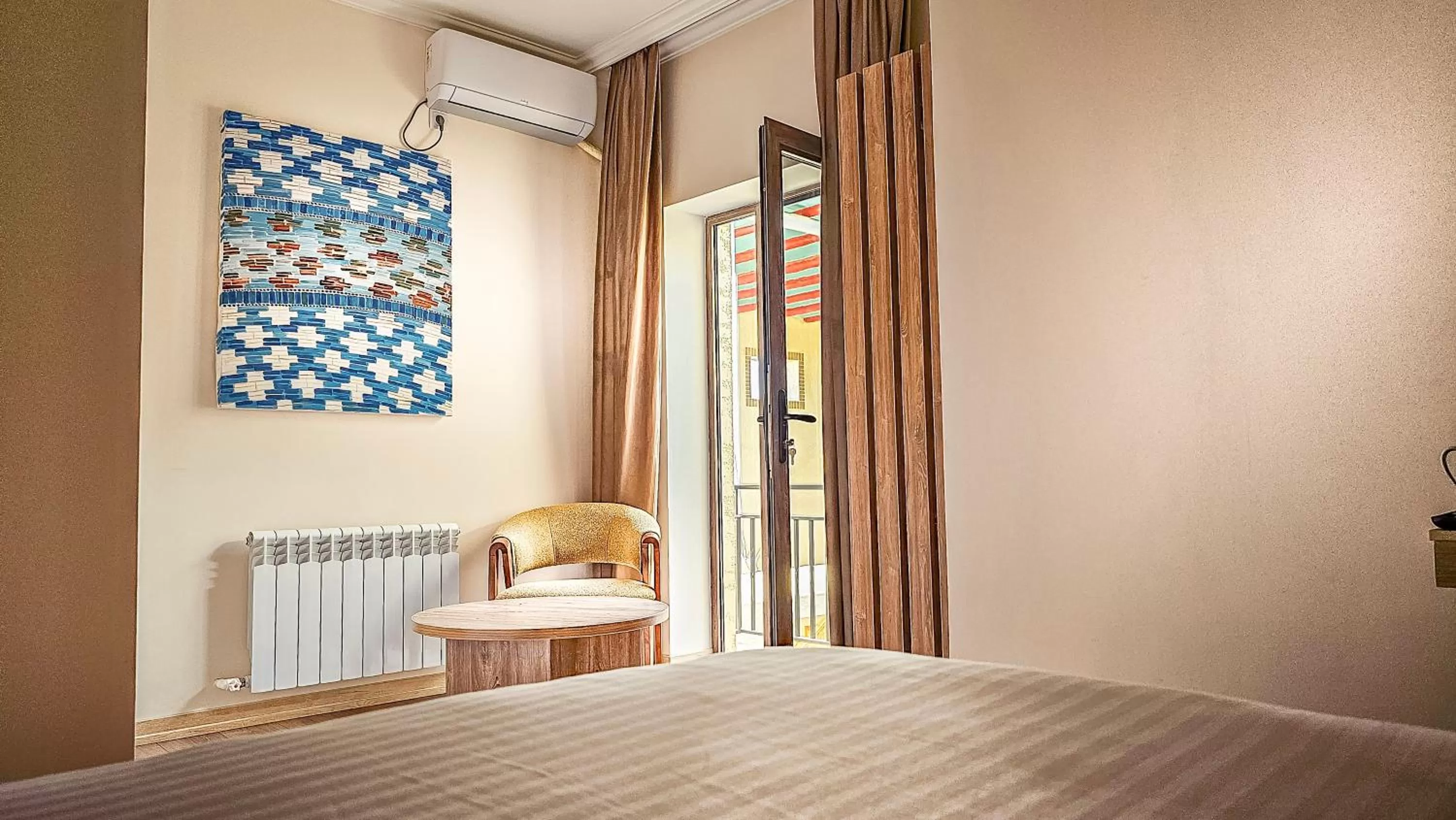 Bed in Hotel Bankir Khiva