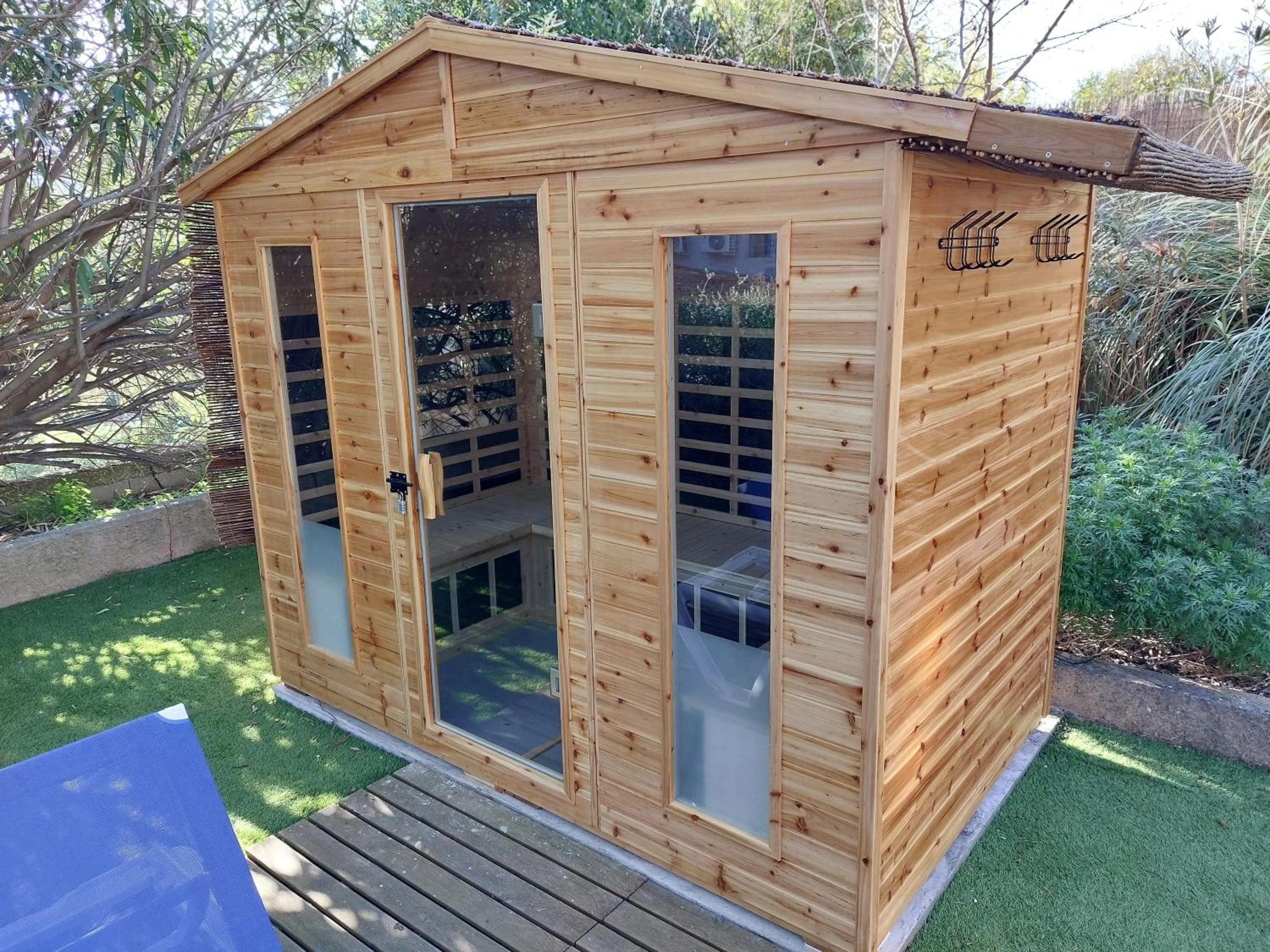 Sauna in Les Jardins de Bormes, hôtel adult only avec sauna & jacuzzi