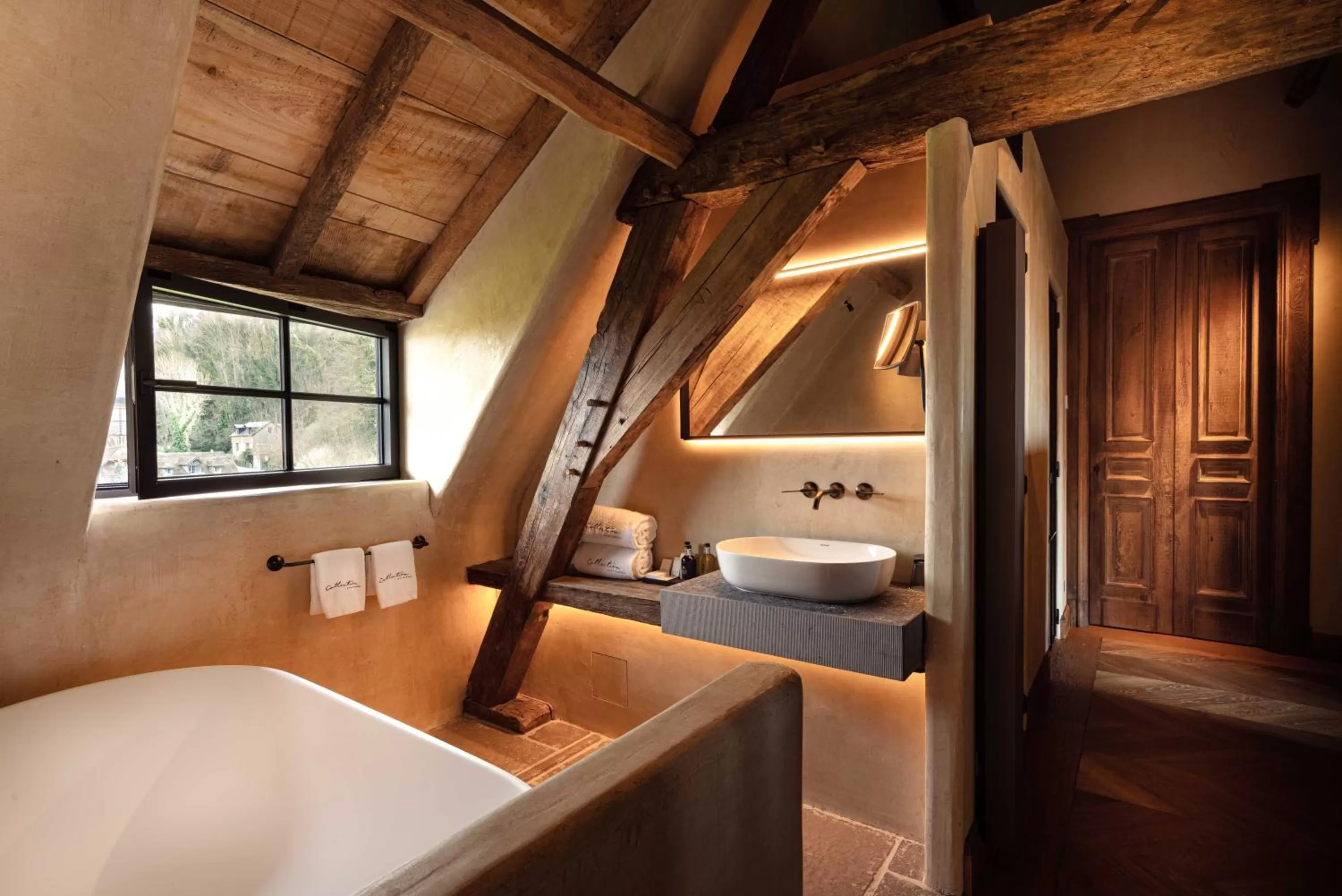 Bathroom in La Ferme Saint Simeon Hotel & Spa - Relais & Chateaux