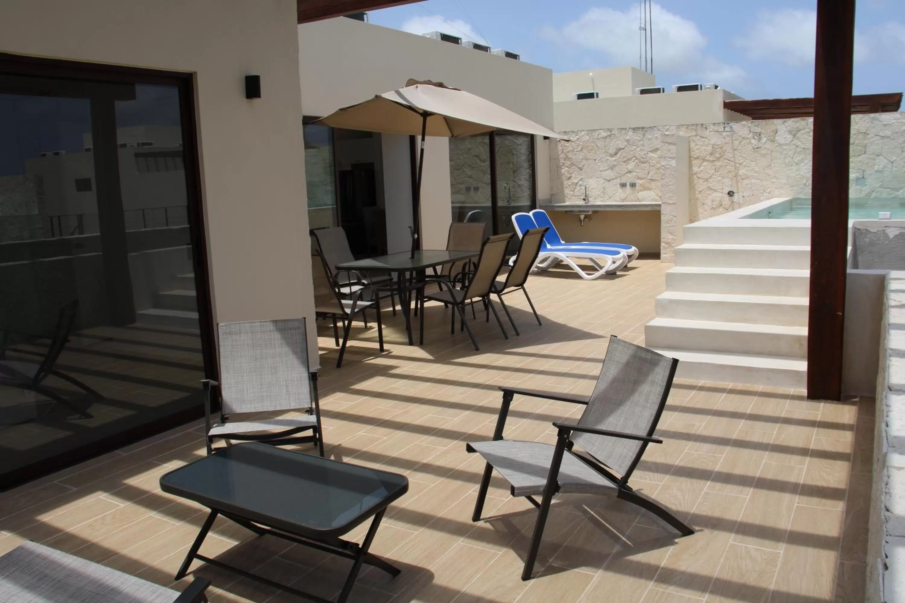 Balcony/Terrace in Apartment and Penthouse Blue Luxury Kukulkan Tulum