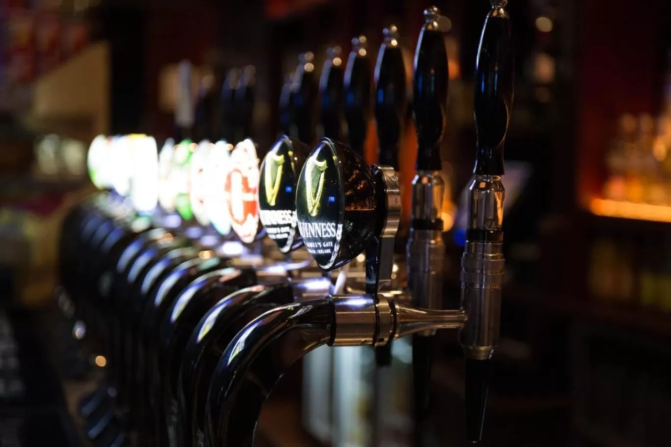 Lounge or bar in The Strand Hotel, the former residence of Oscar Wilde