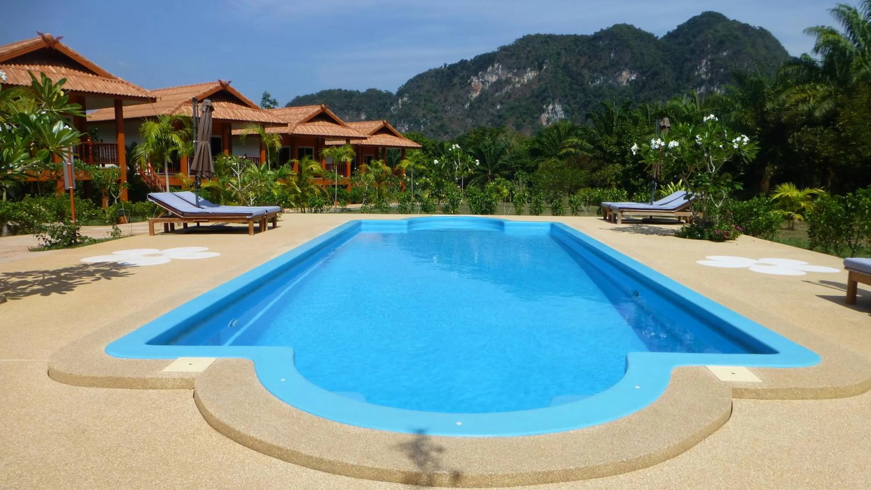 Mountain view, Swimming Pool in Khao Sok Jasmine Garden Resort - SHA Certified