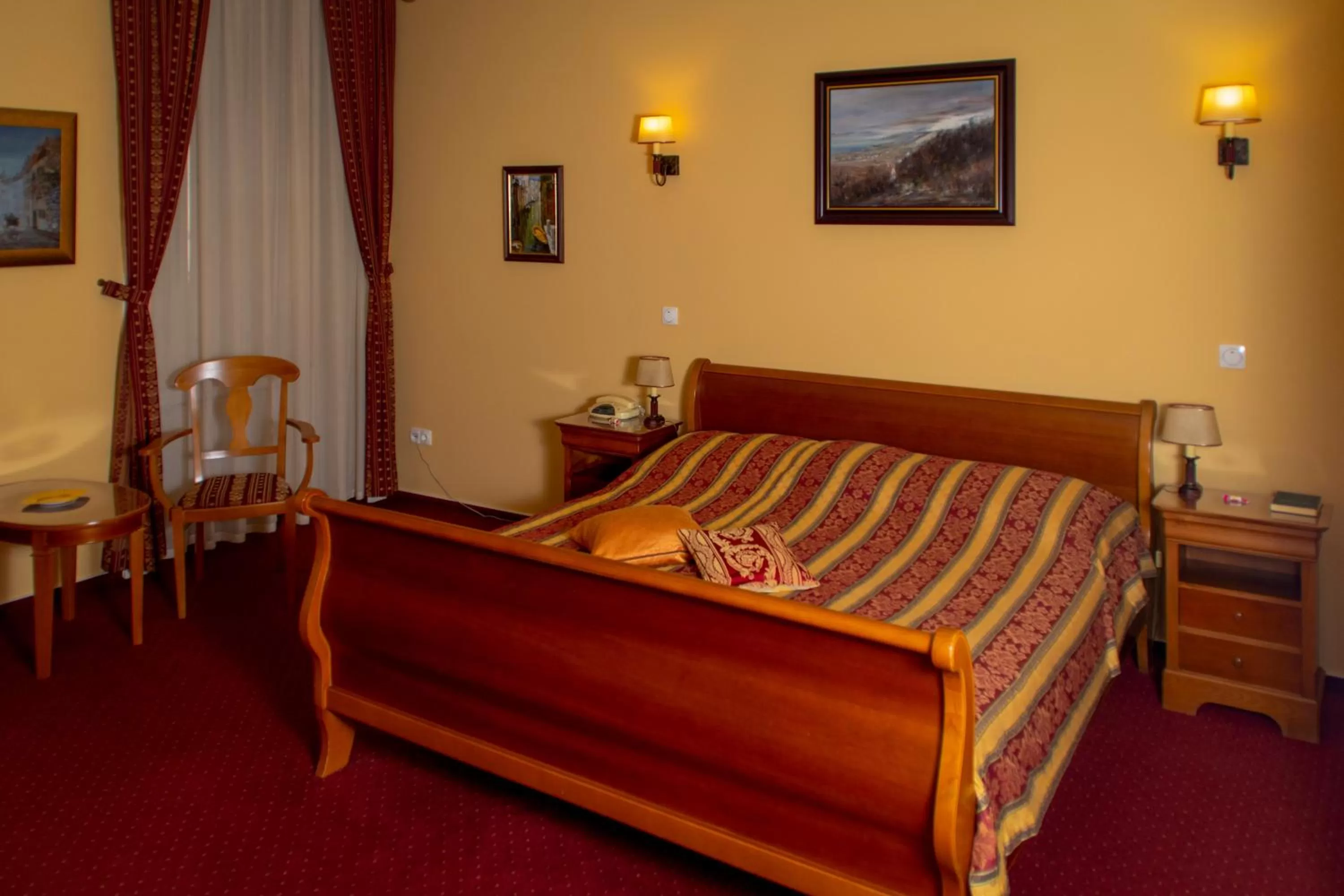 Bed in Hotel Wollner