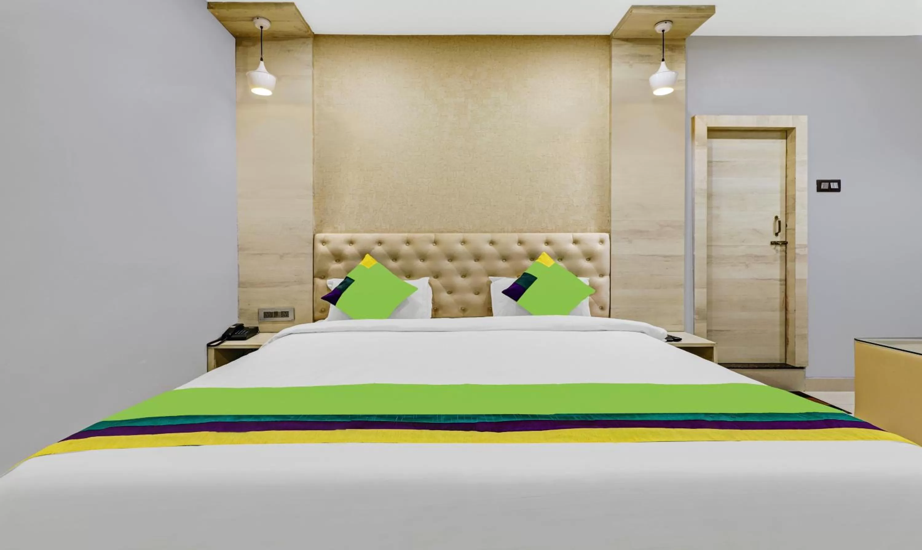 Bedroom, Bed in Treebo Spring Brook