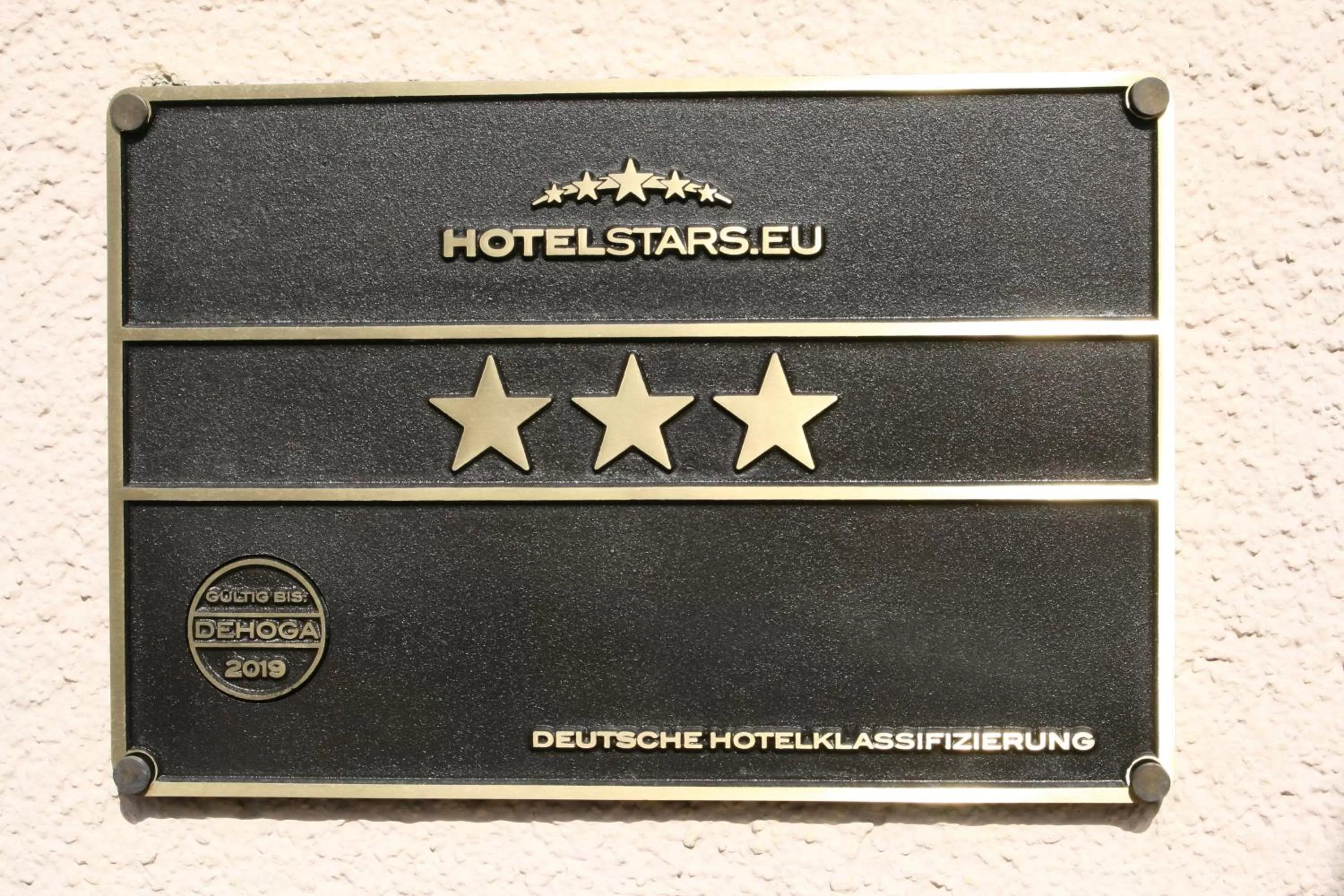 Logo/Certificate/Sign in Hotel Am Weberplatz