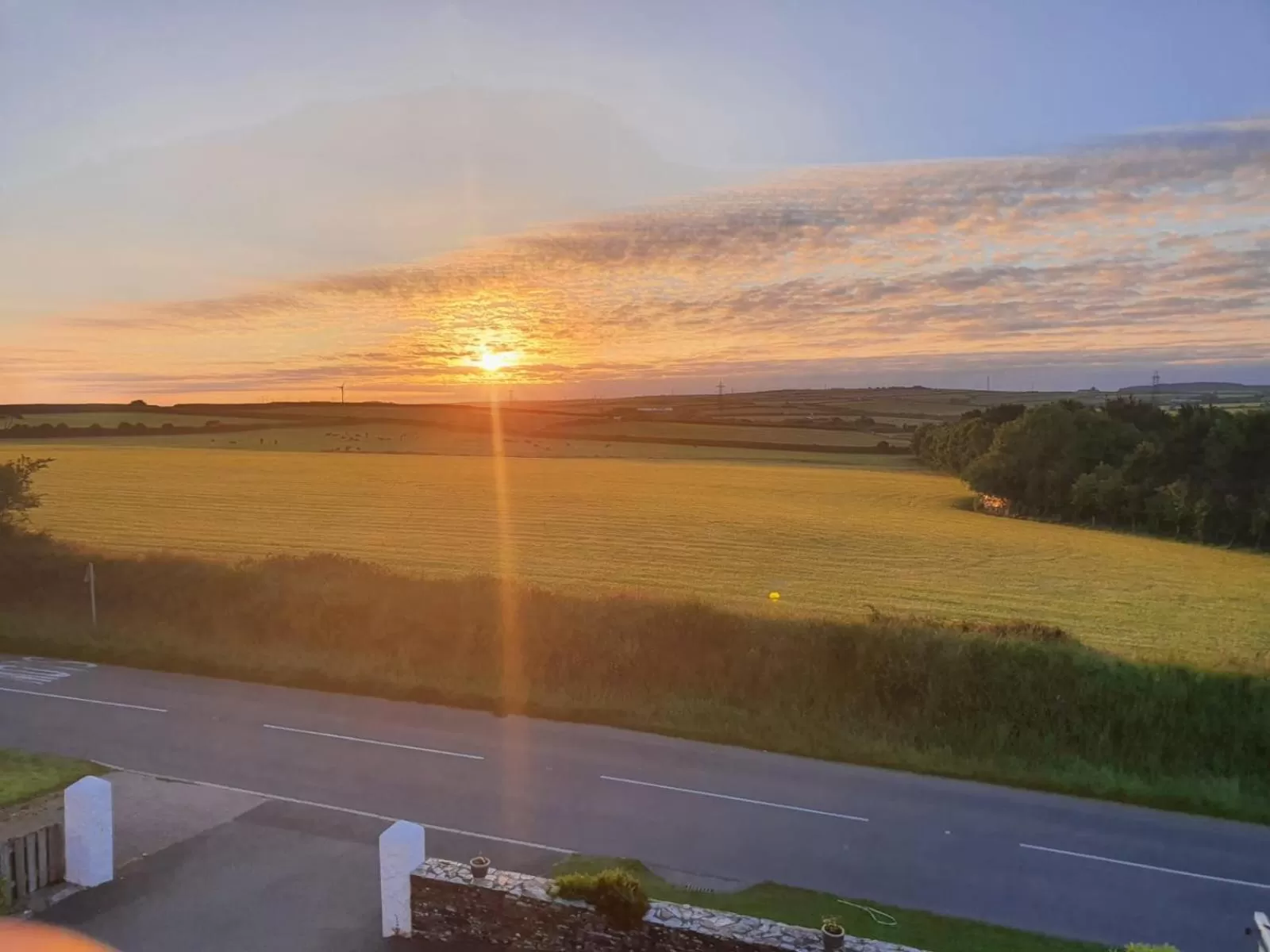Sunrise in Melorne Farm Guest House
