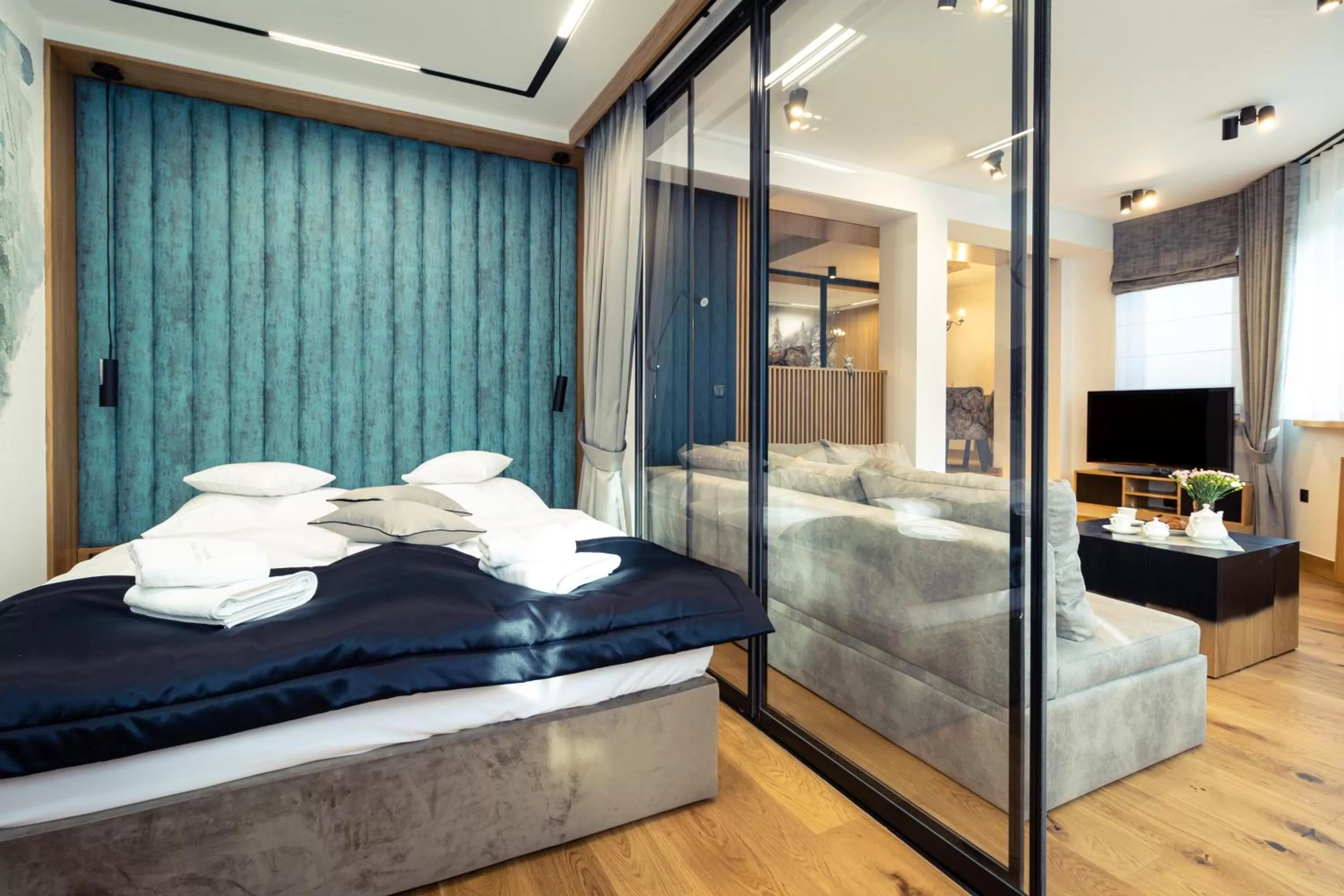 Bed in Jagiellońska Residence