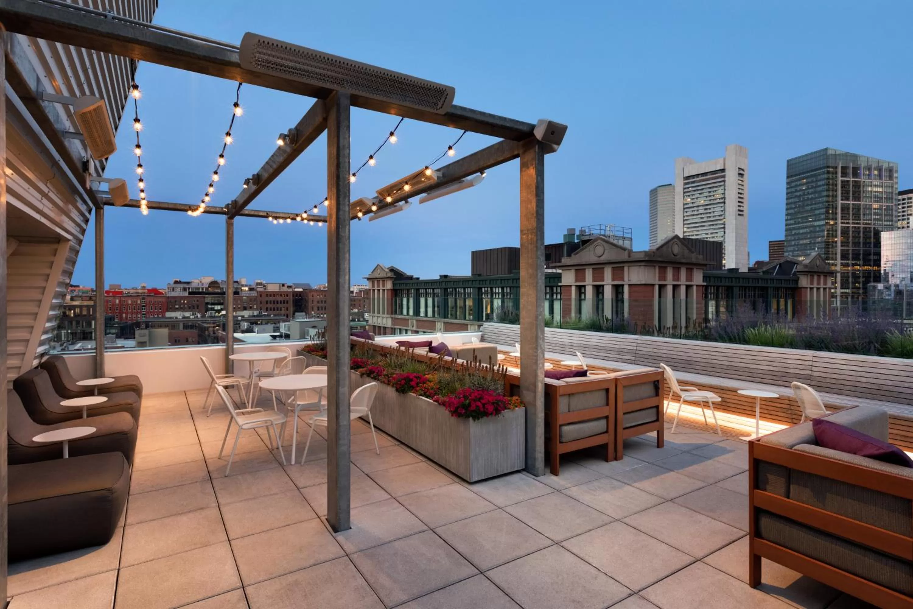 Patio in YOTEL Boston