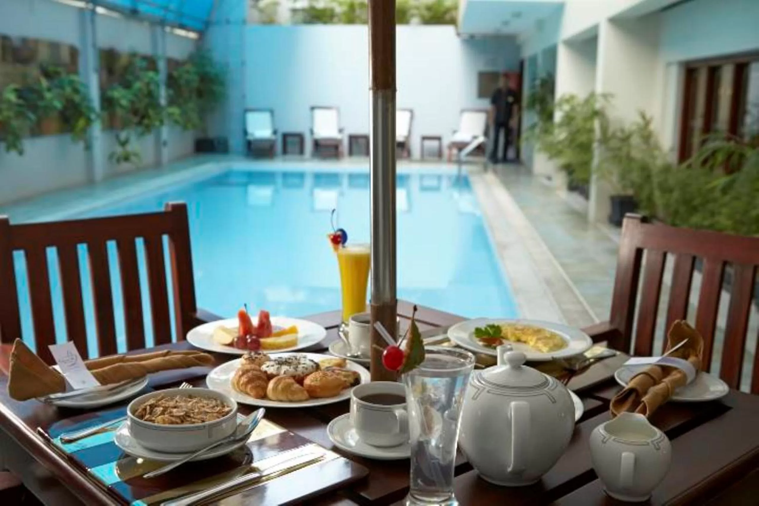 Pool view in Royal Park Residence Hotel