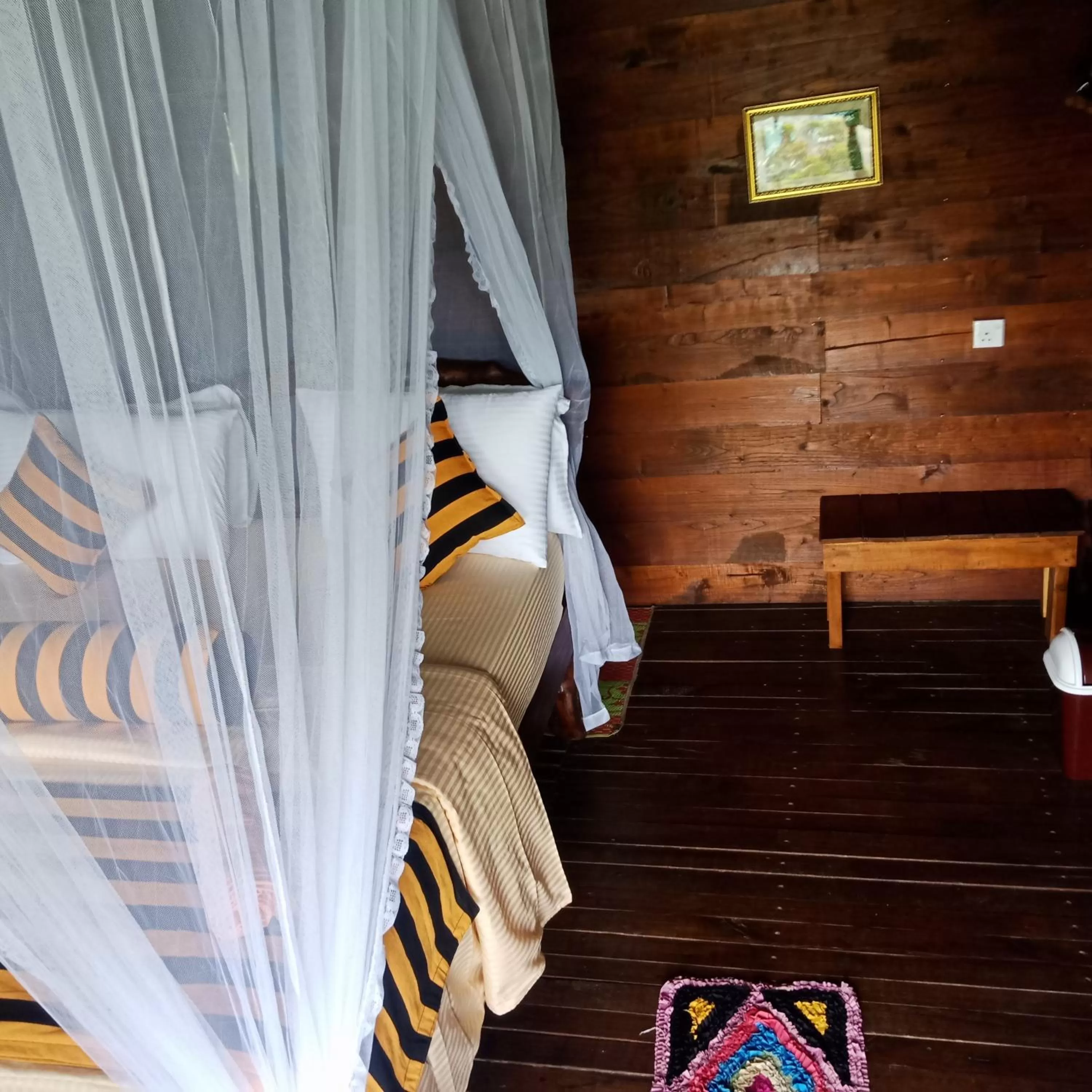 Bed in Madushanka Resort