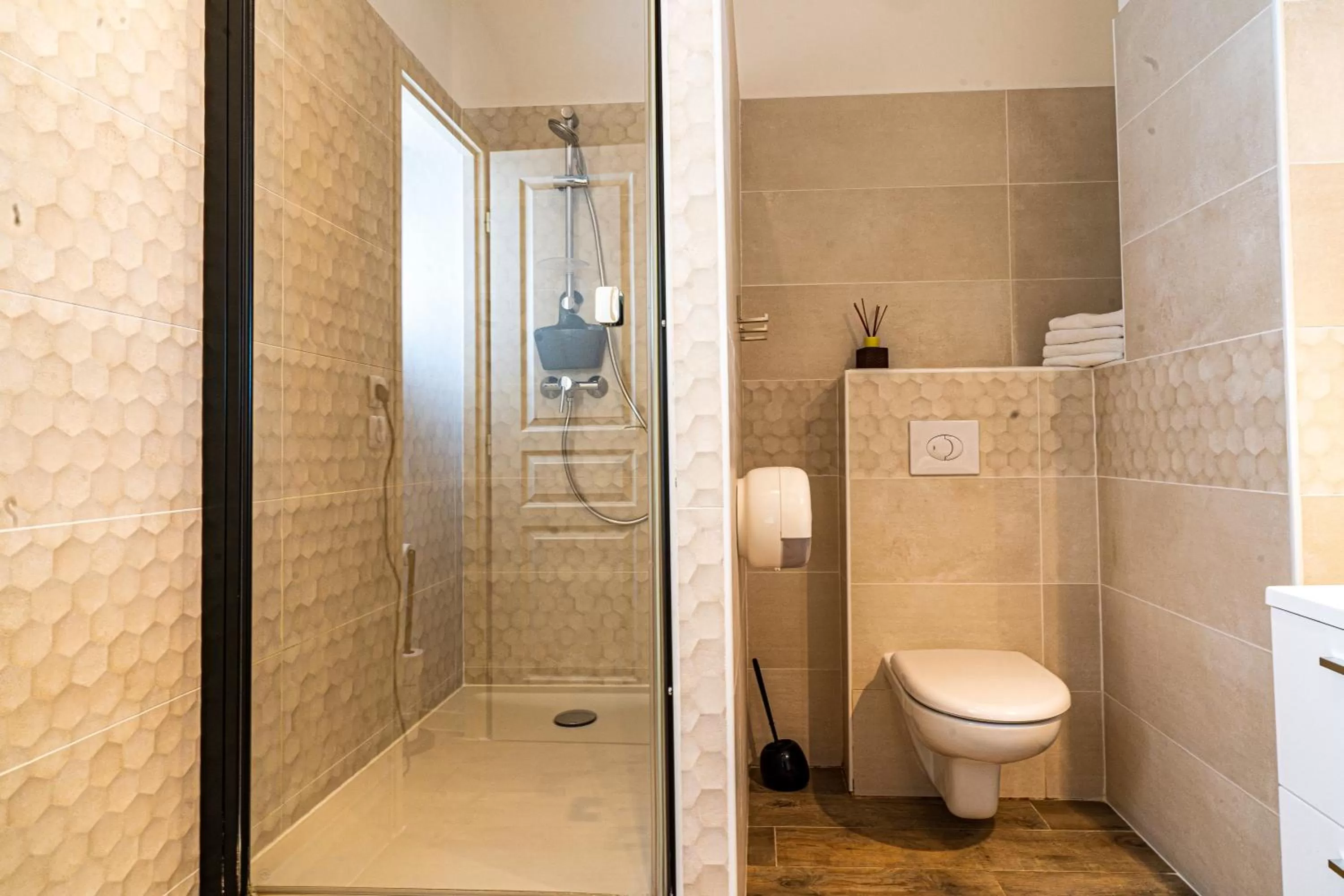 Shower in Domaine de l'Aufrene