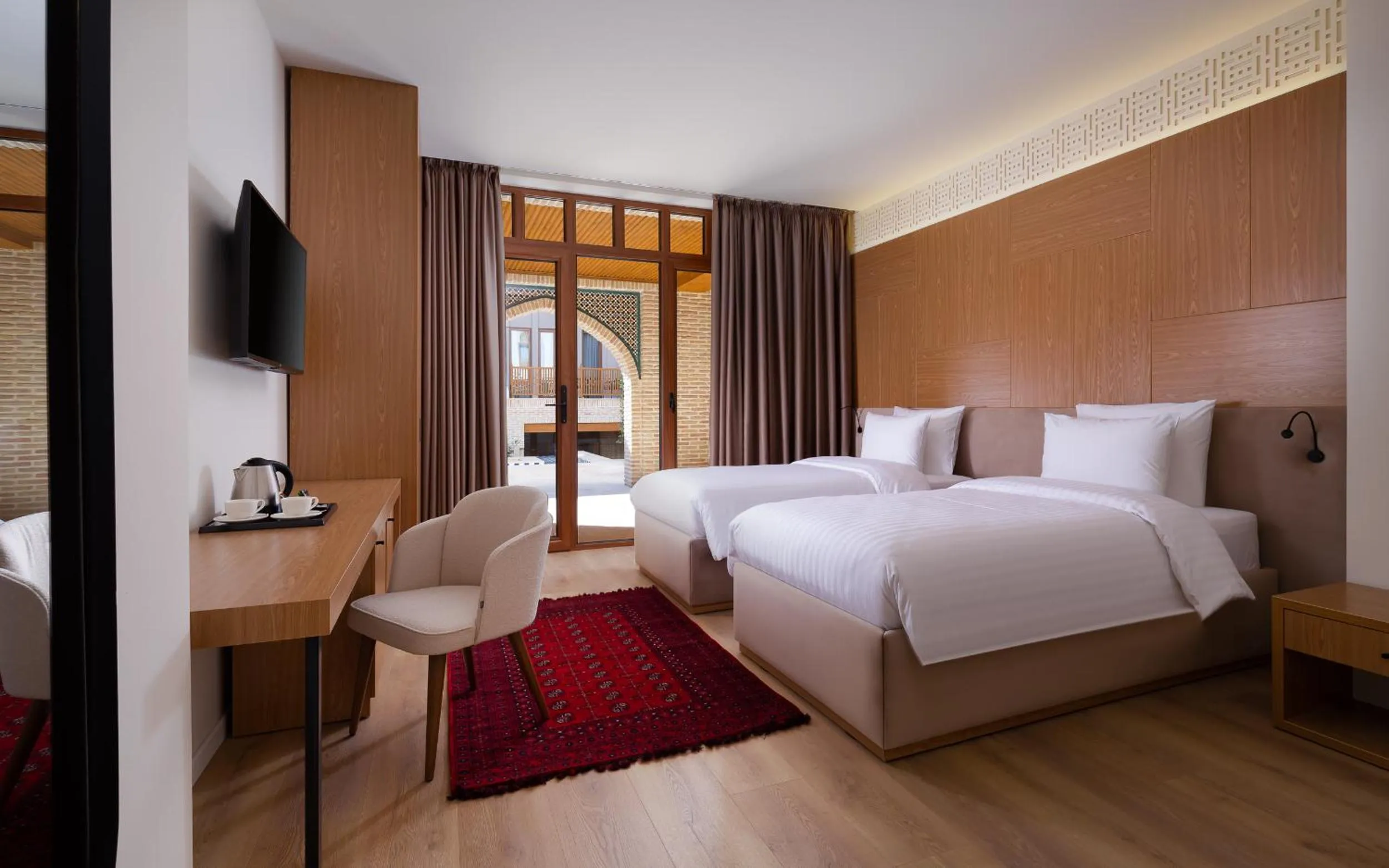 Bed in Mercure Bukhara Old Town