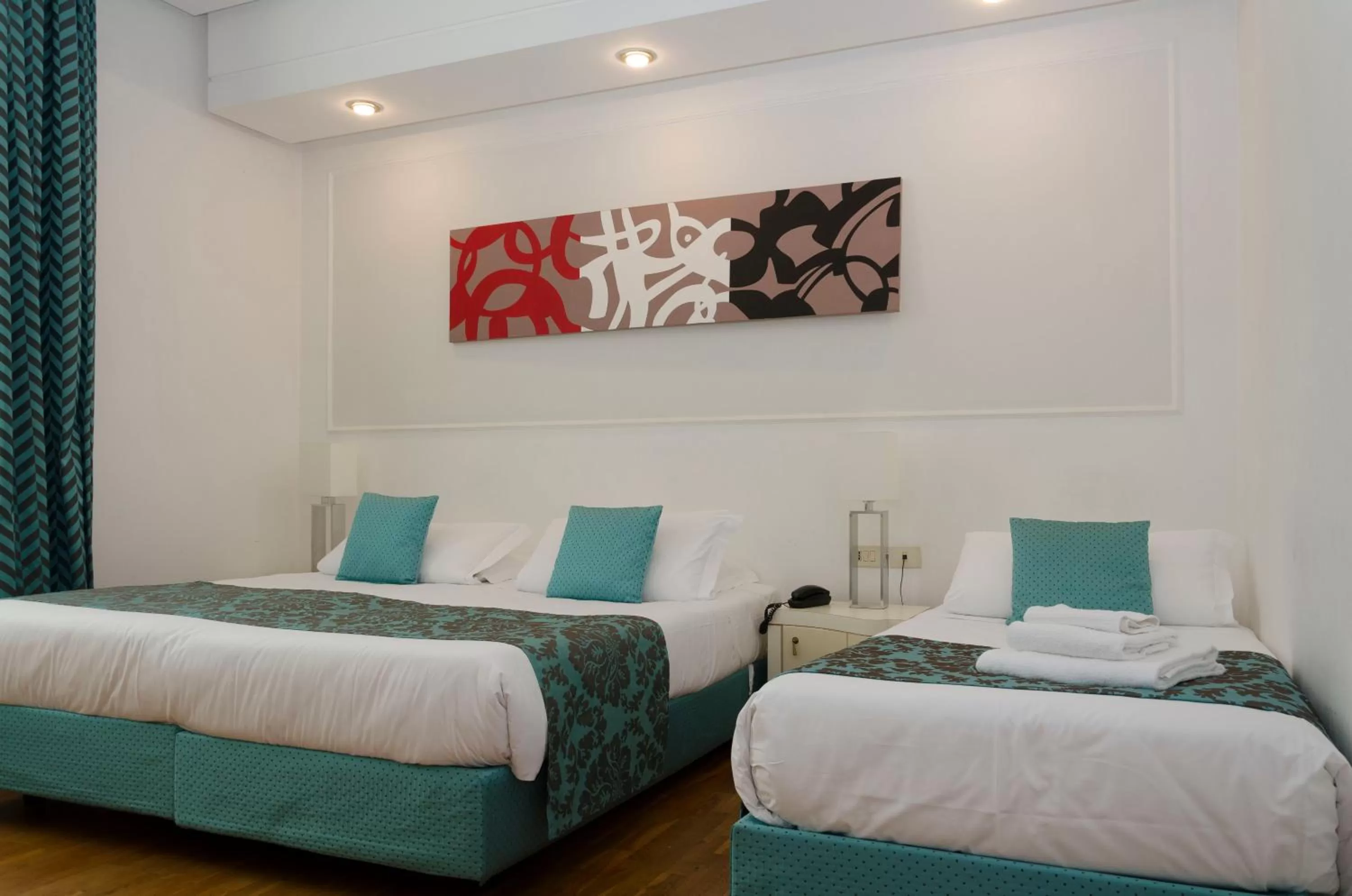 Bed in Hotel Traiano