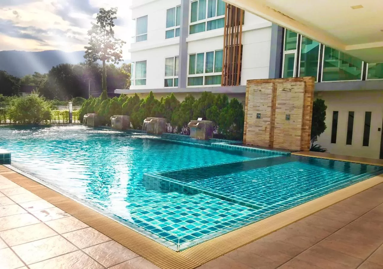 Swimming pool in Hinoki Hotel - ONSEN Chiang Mai