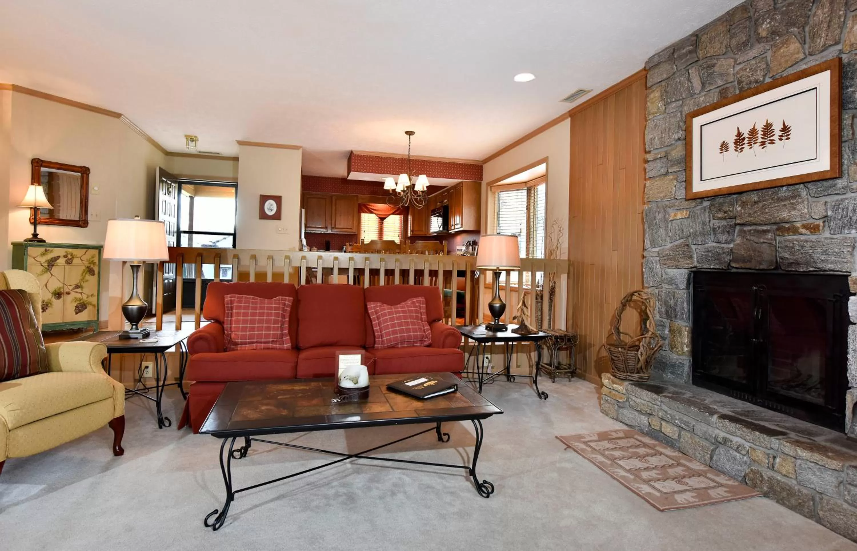 Living room in Chetola Resort Condominiums