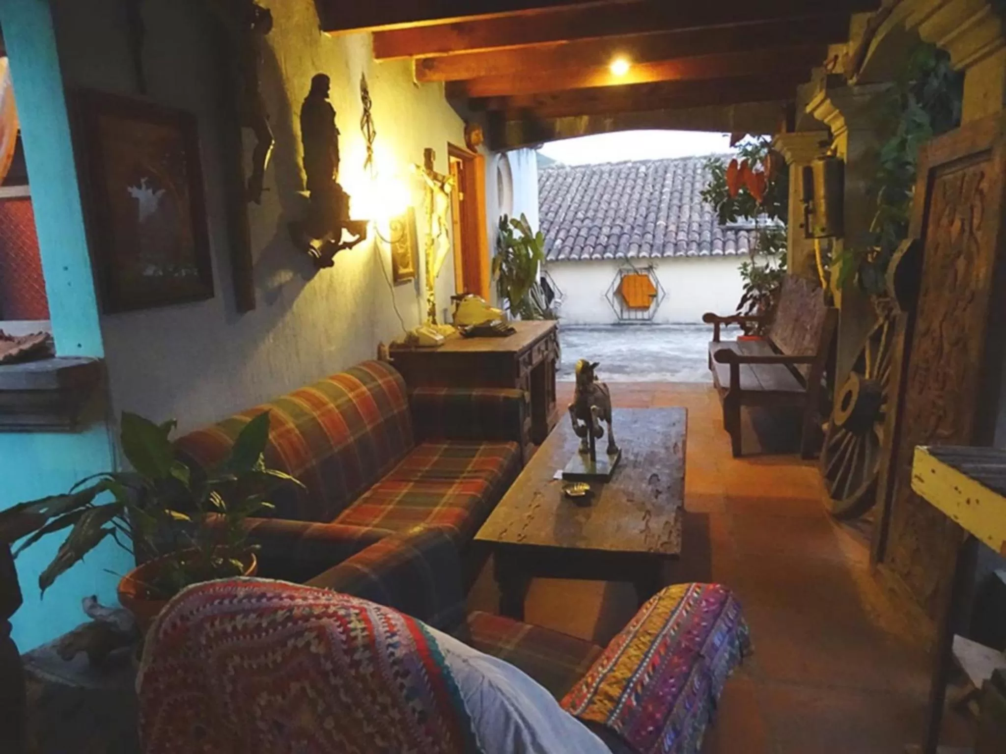 Lobby or reception, Lounge/Bar in Posada San Sebastian