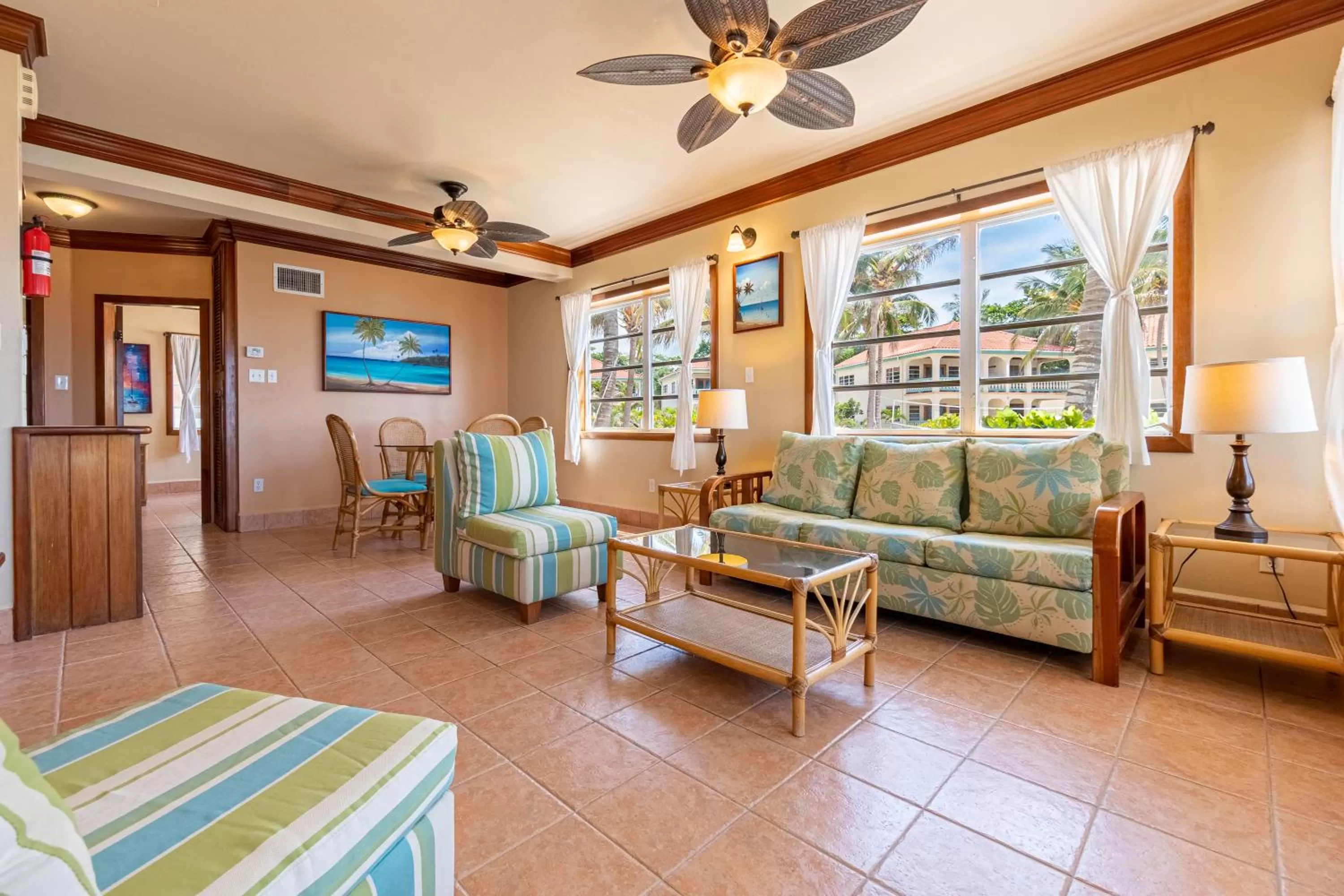 Living room in Belizean Shores Resort