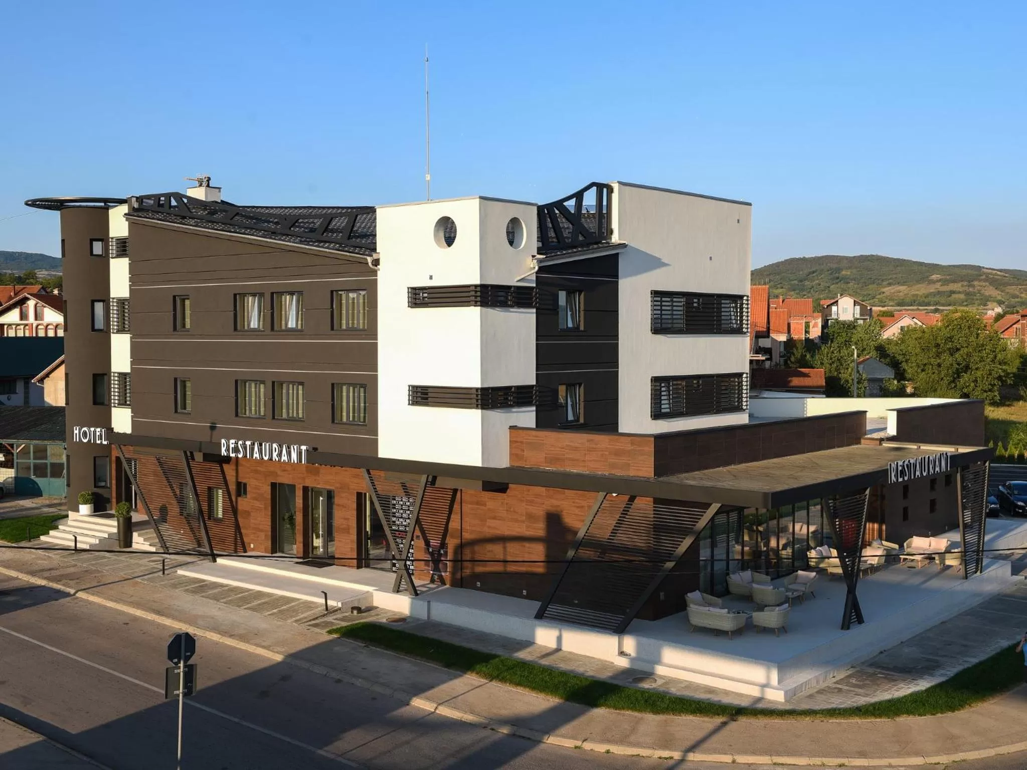 Bird's eye view, Property Building in Hotel Ideo Lux