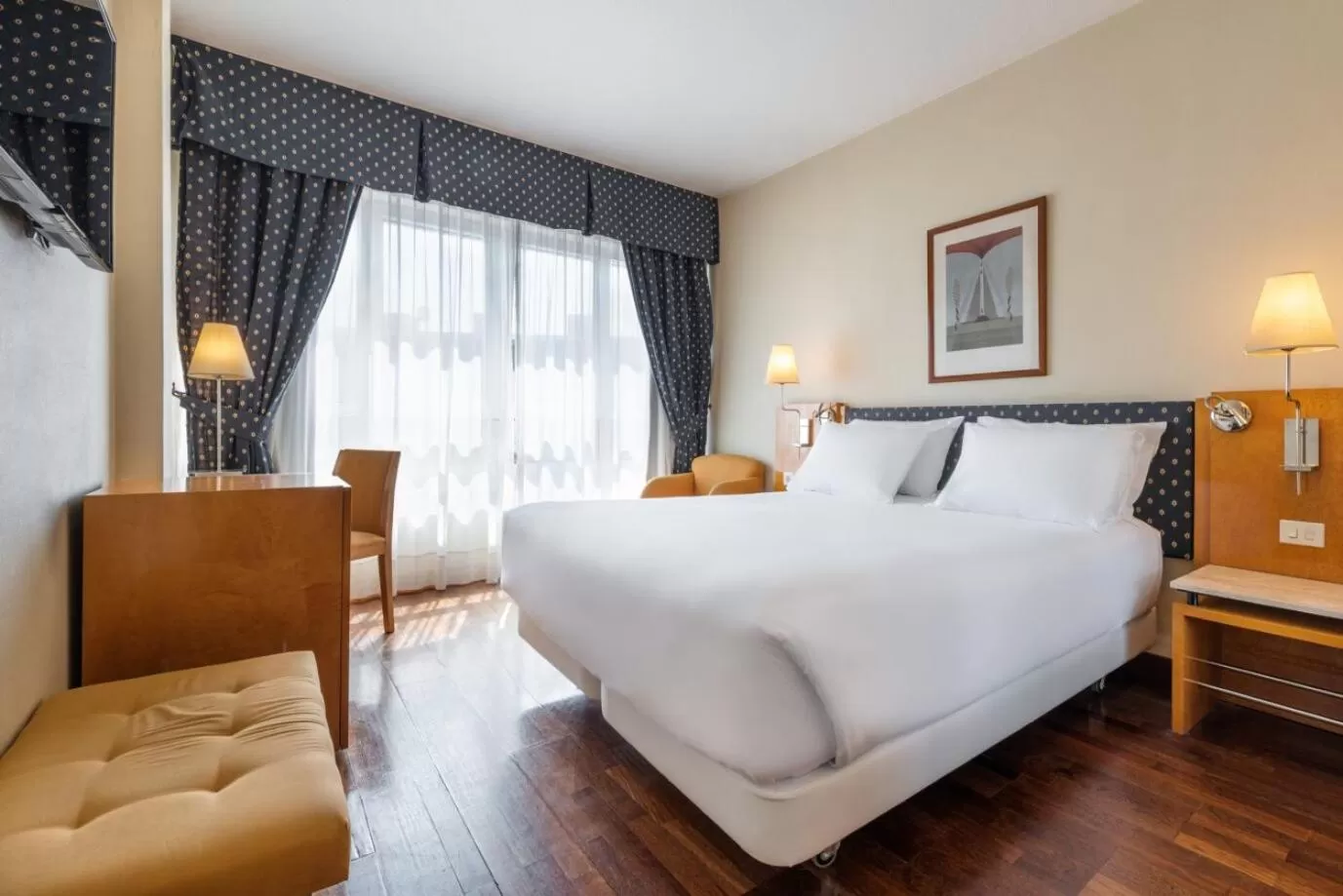 Bed in Eurostars Atlántico