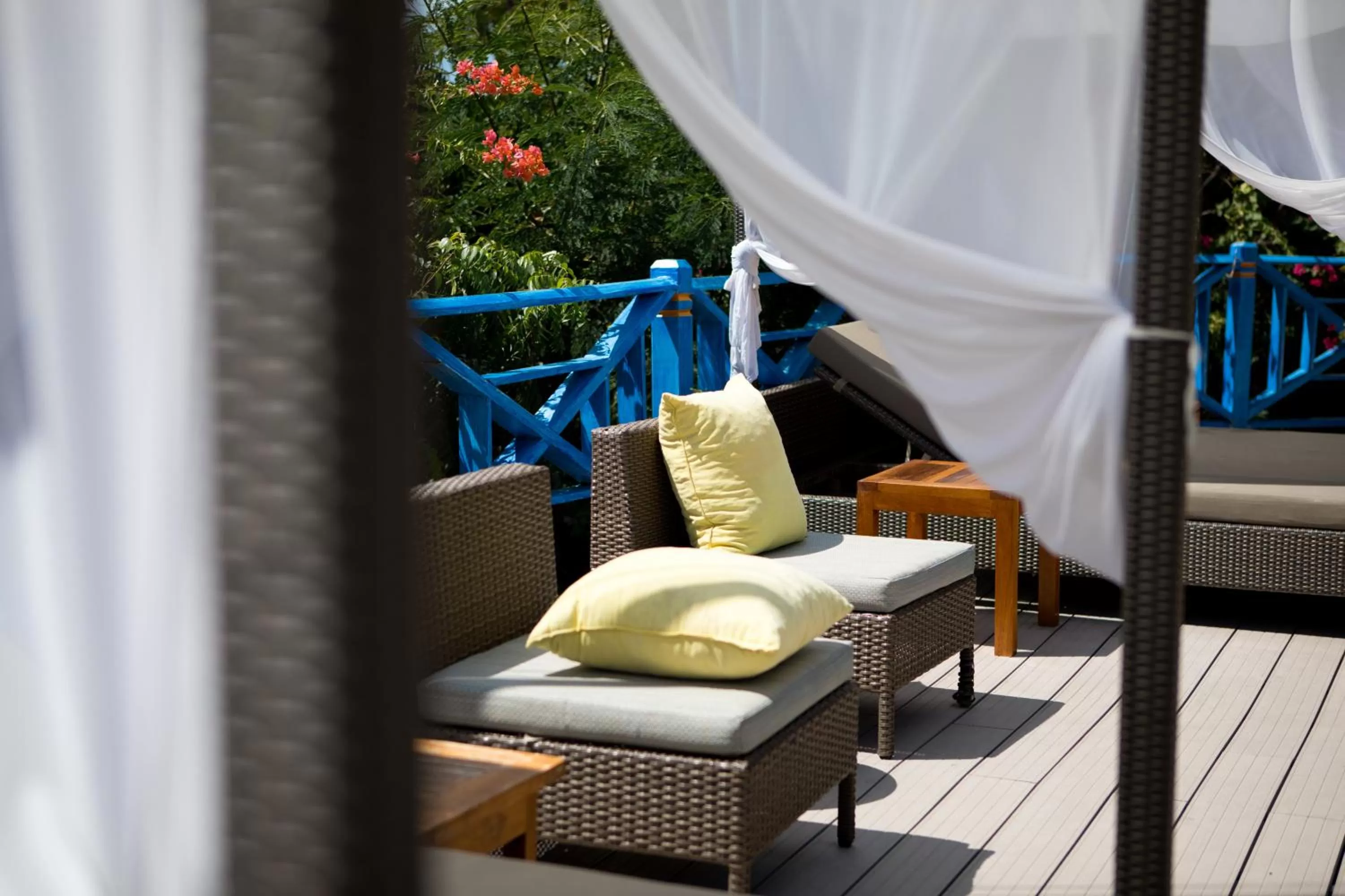 Pool view in True Blue Bay Resort