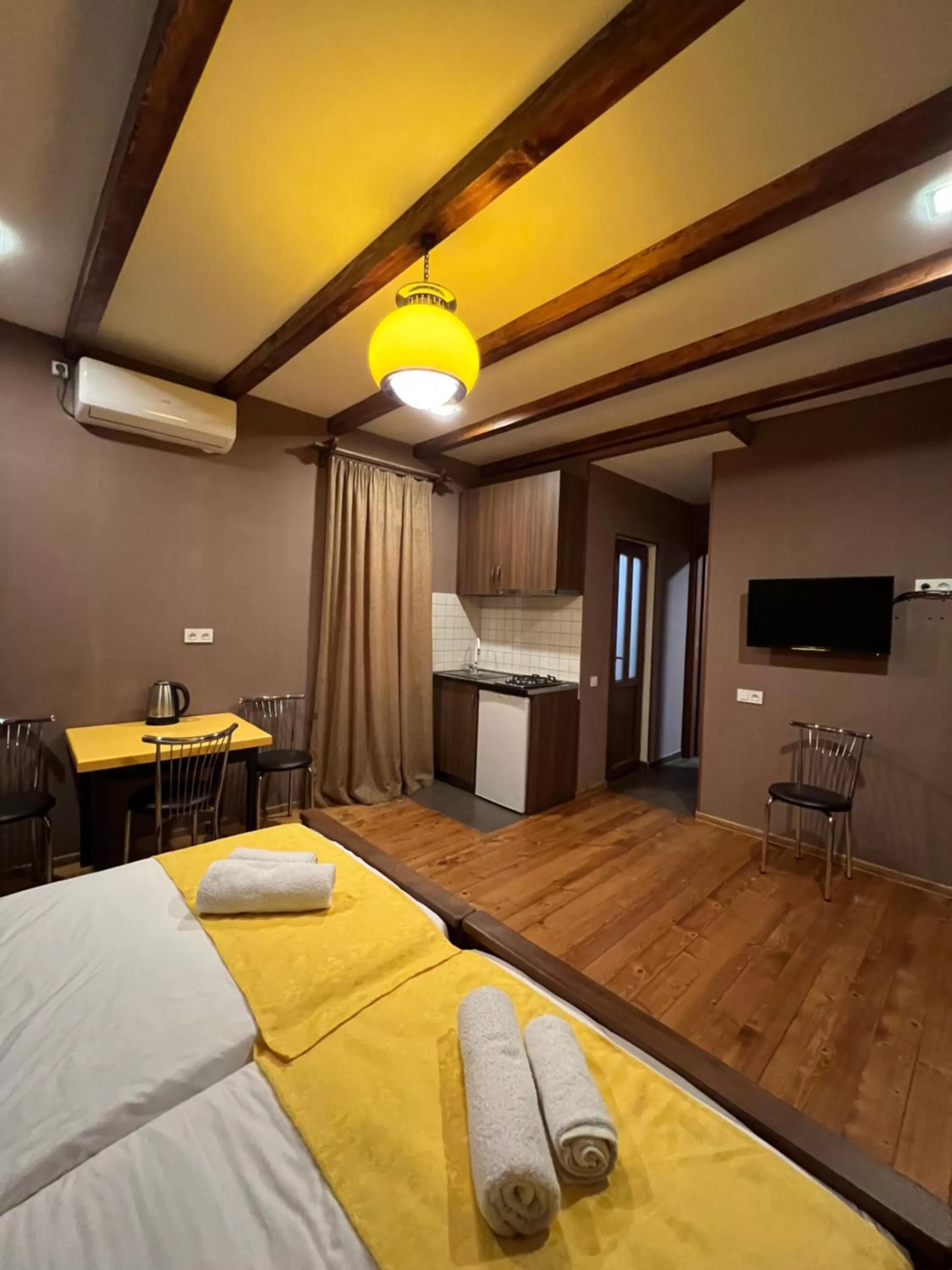TV/Entertainment Center in Borjomi Yellow Hotel