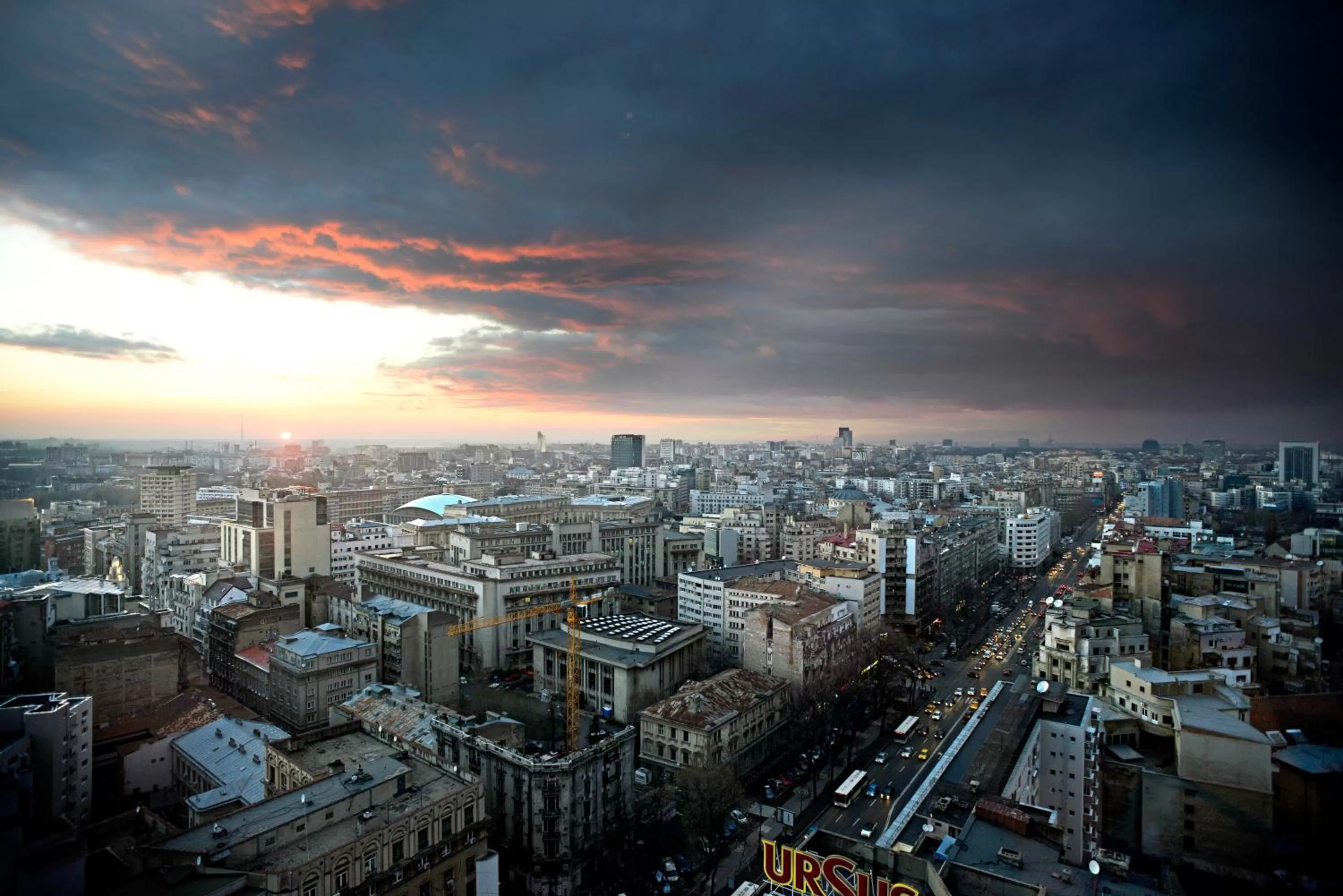 City view in Grand Hotel Bucharest