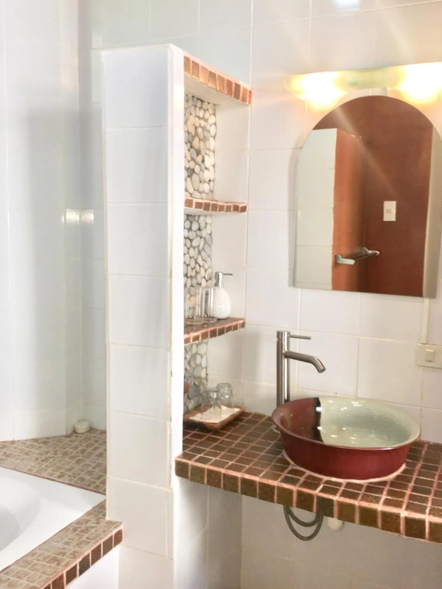 Bathroom in Sunset At Aninuan Beach Resort