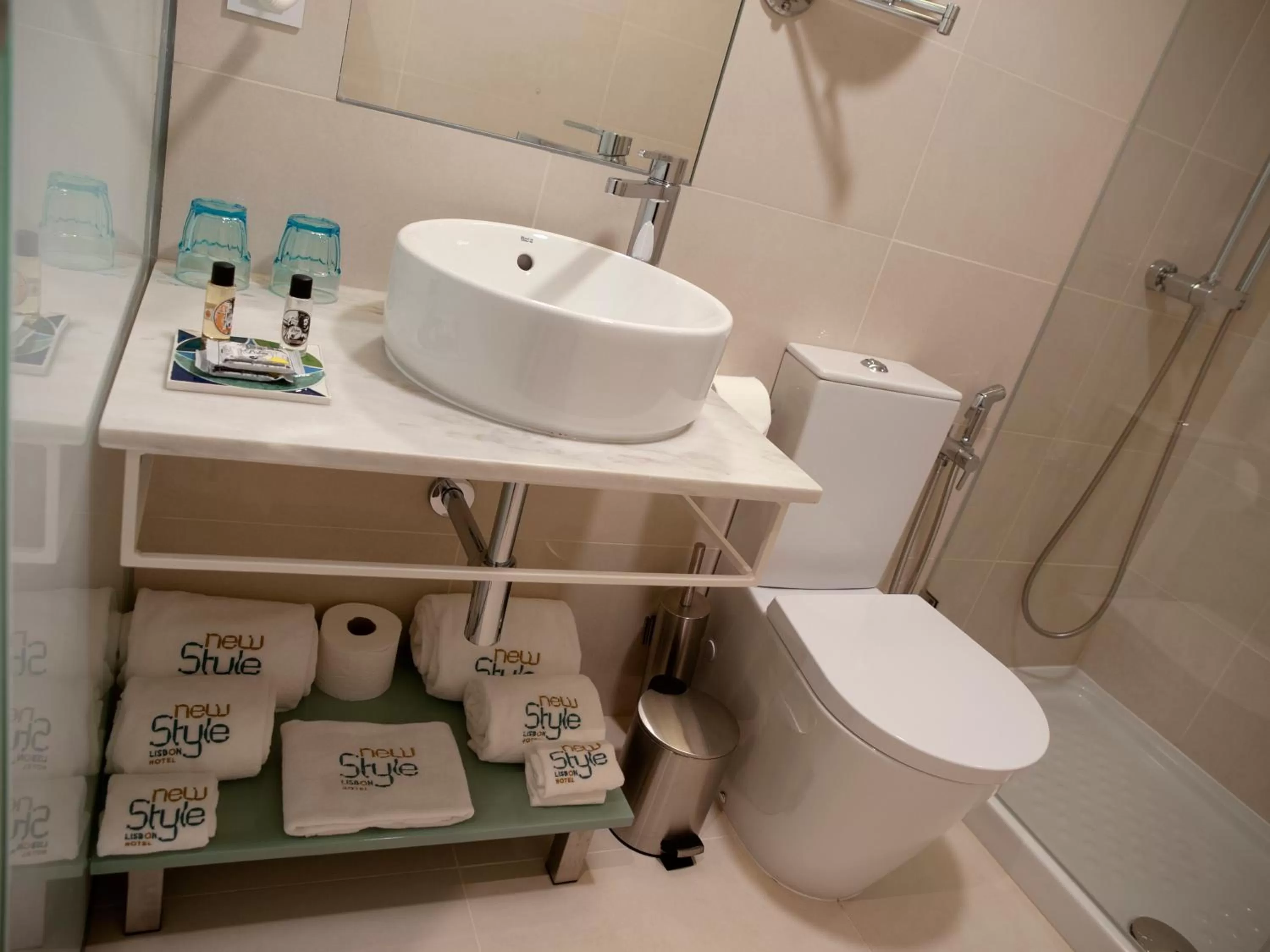 Toilet in New Style Lisbon Hotel