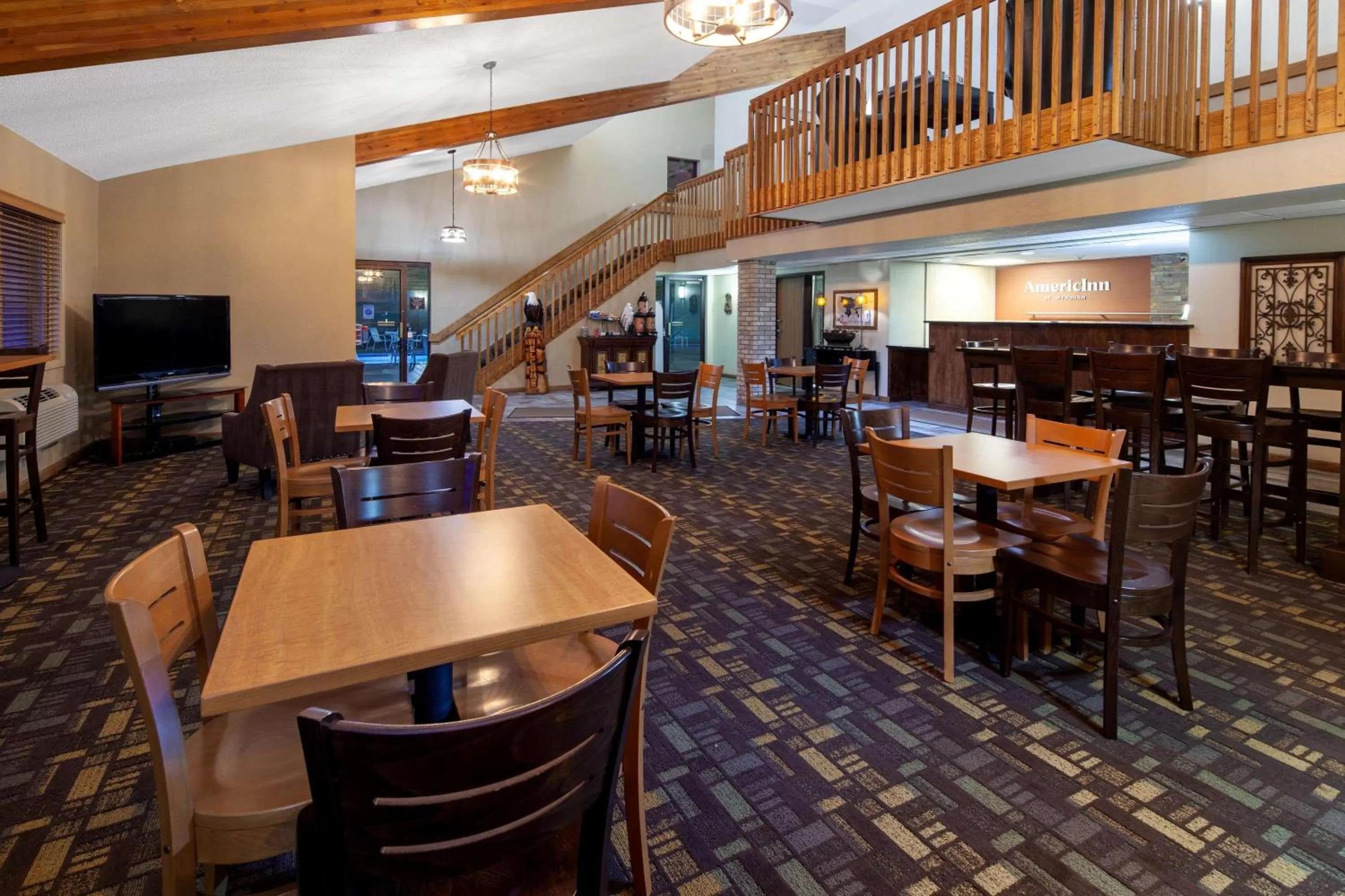 Lobby or reception in AmericInn by Wyndham Ironwood