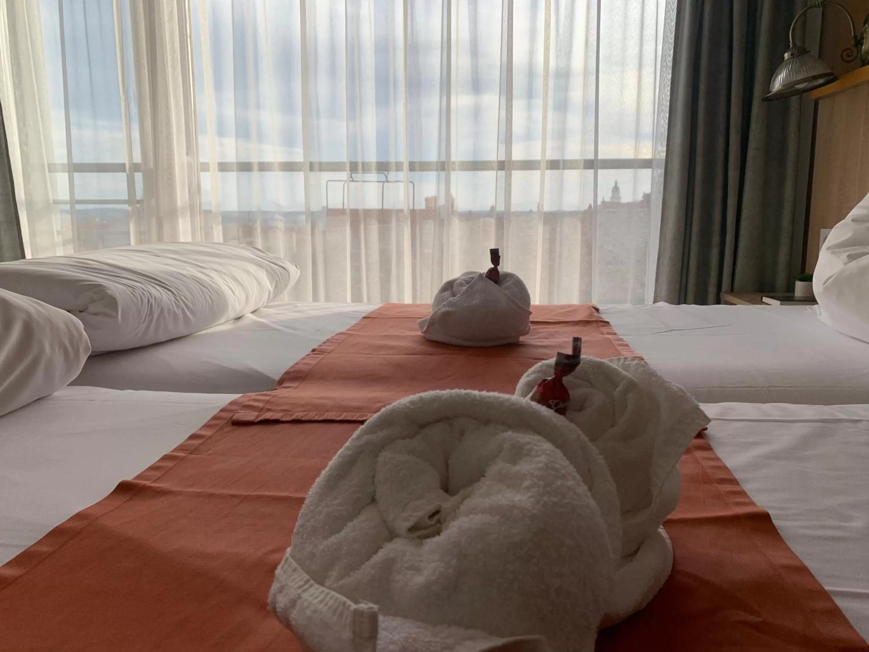 Bed in Várfal Wellness Panzió