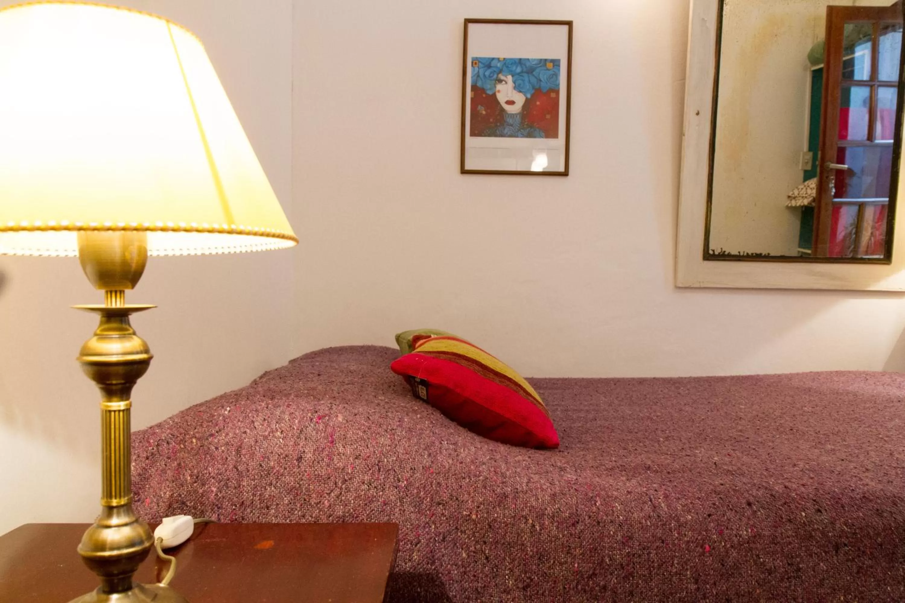 Bed in Lina's Tango Guesthouse