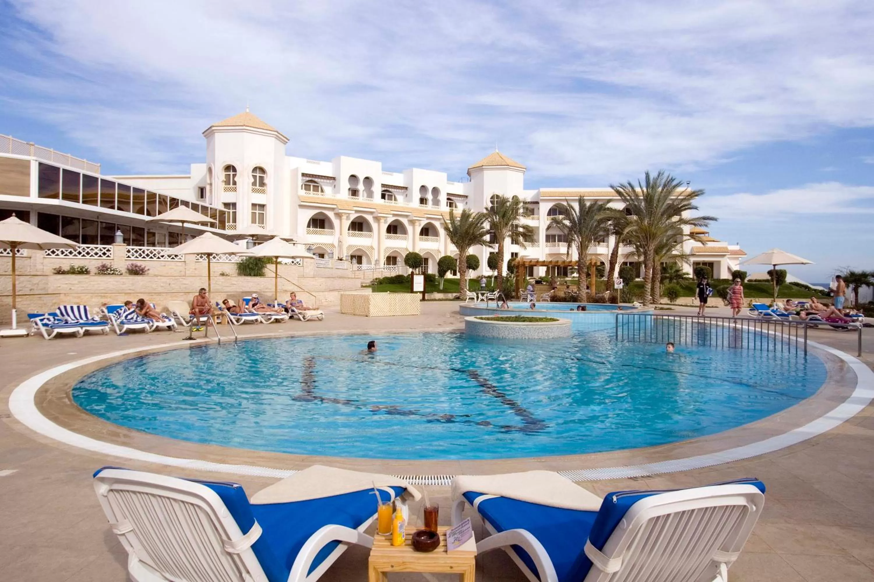 Pool view in Old Palace Resort Sahl Hasheesh